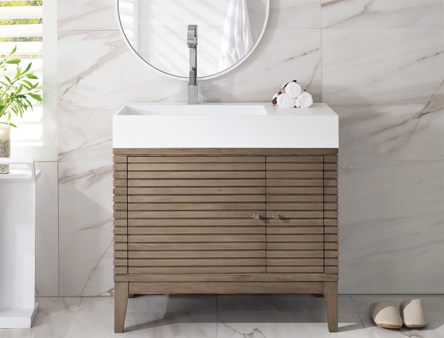 James Martin Linear 35" Single Vanity Cabinet