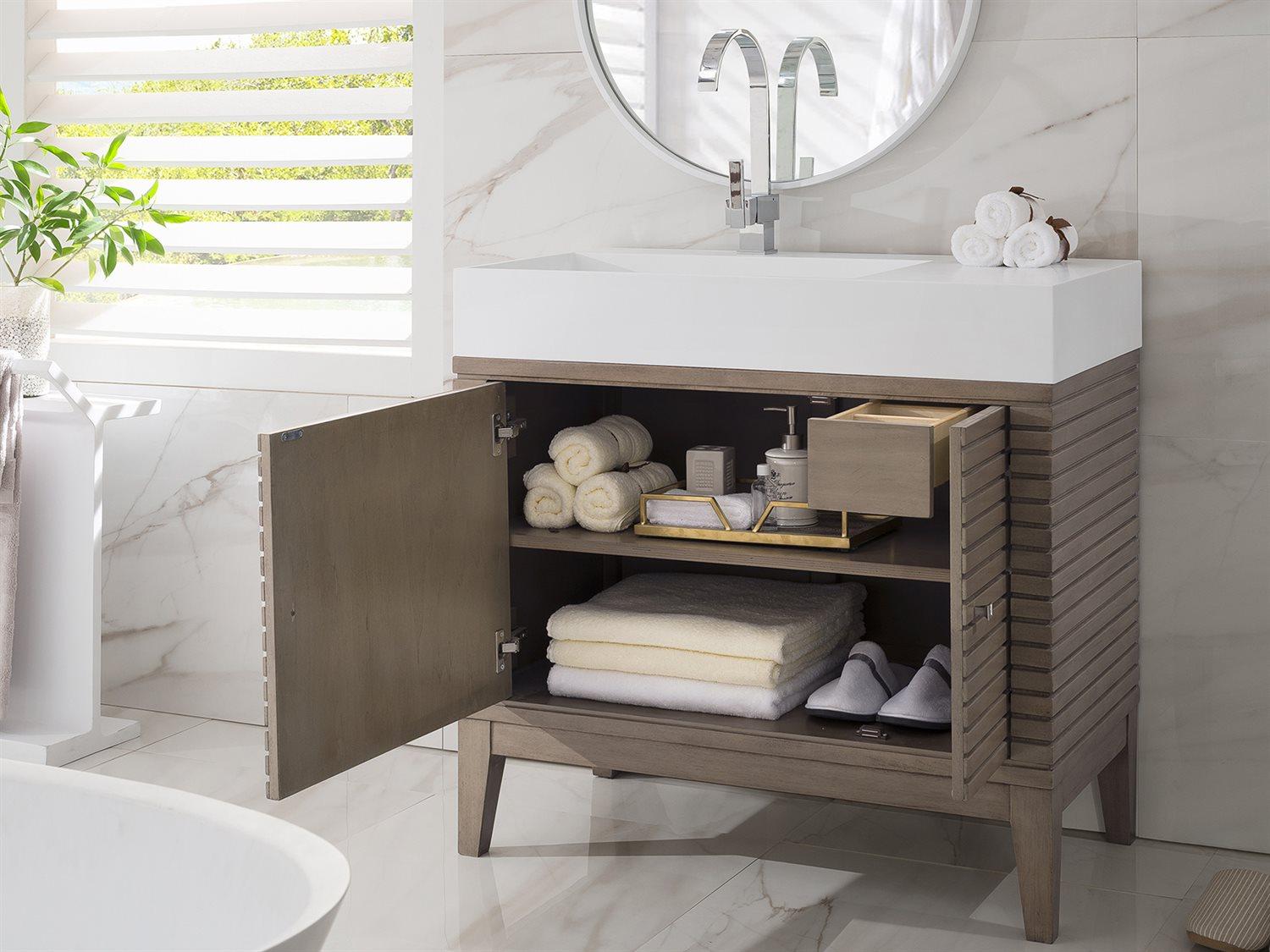 James Martin Linear 35" Single Vanity Cabinet