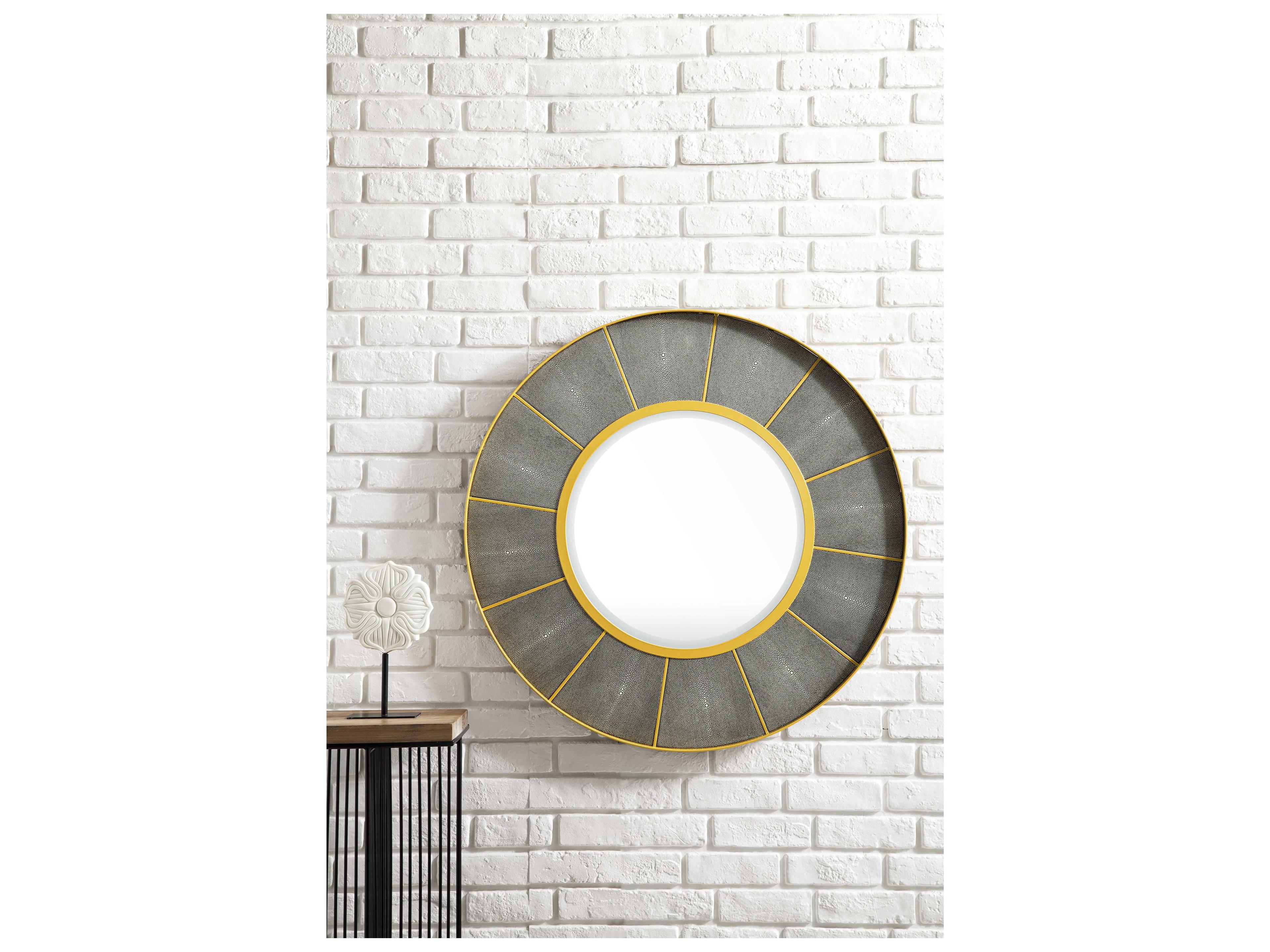 James Martin Compass Round Wall Mirror