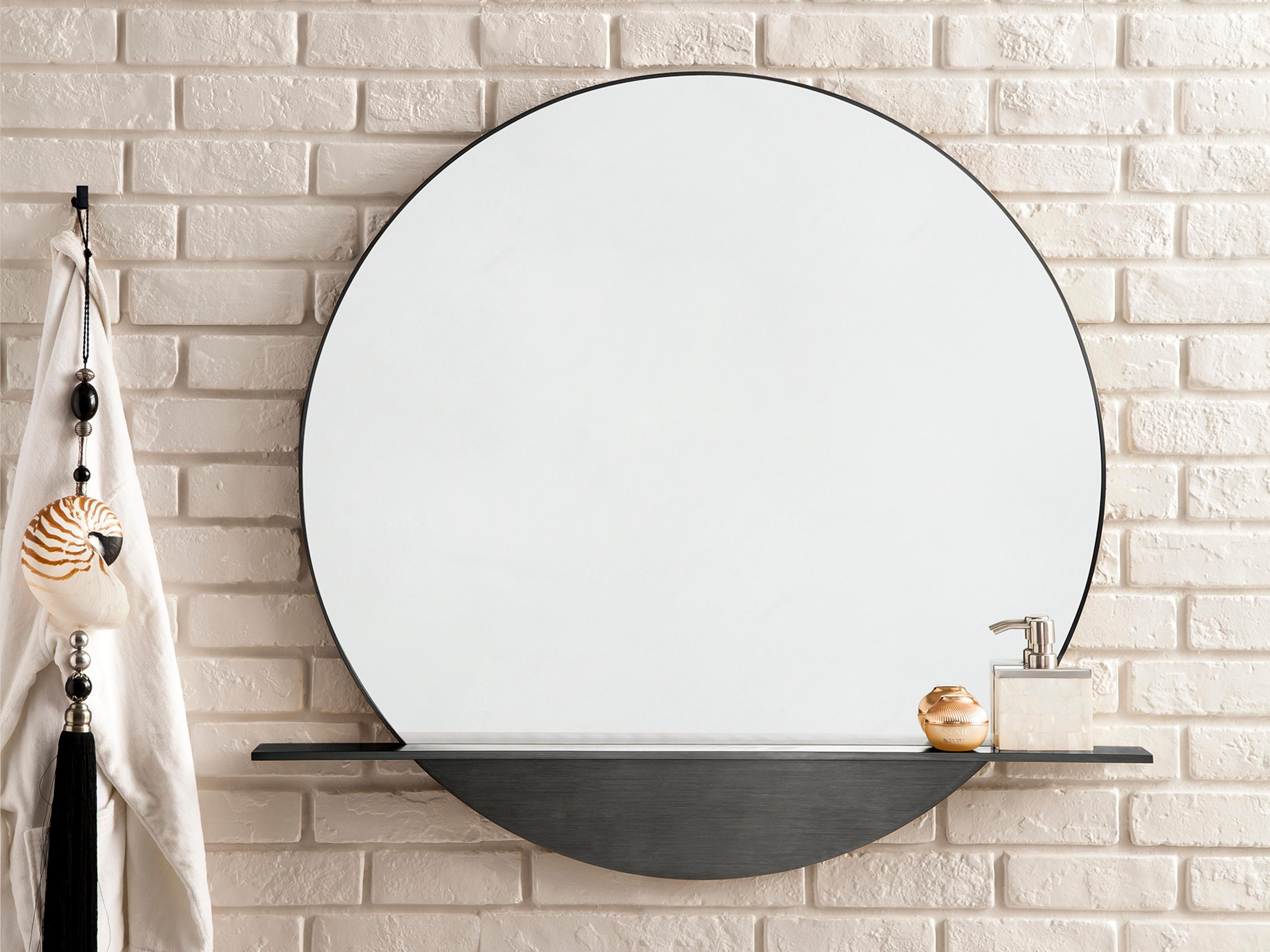 James Martin Platform Round Wall Mirror