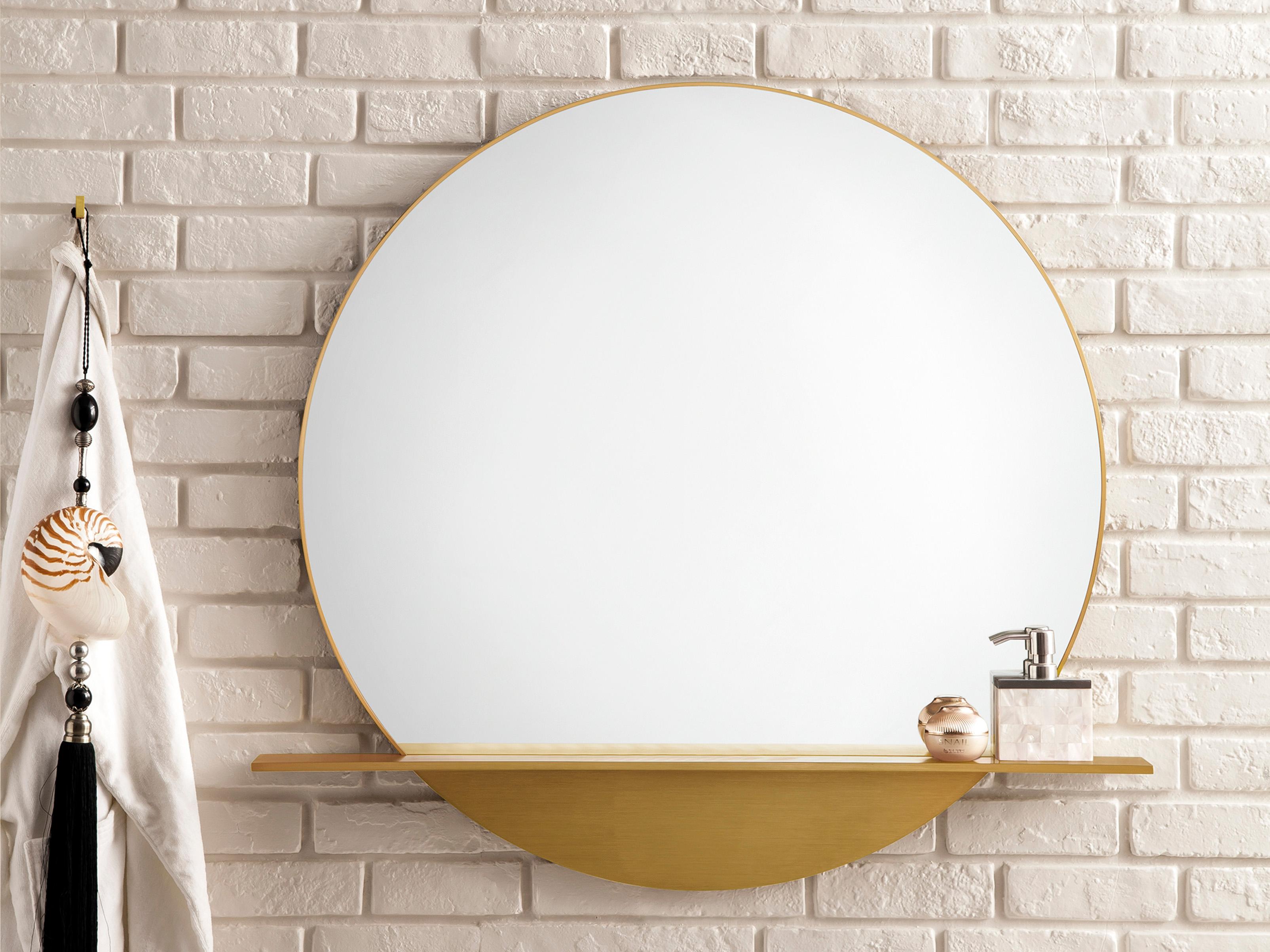 James Martin Platform Round Wall Mirror