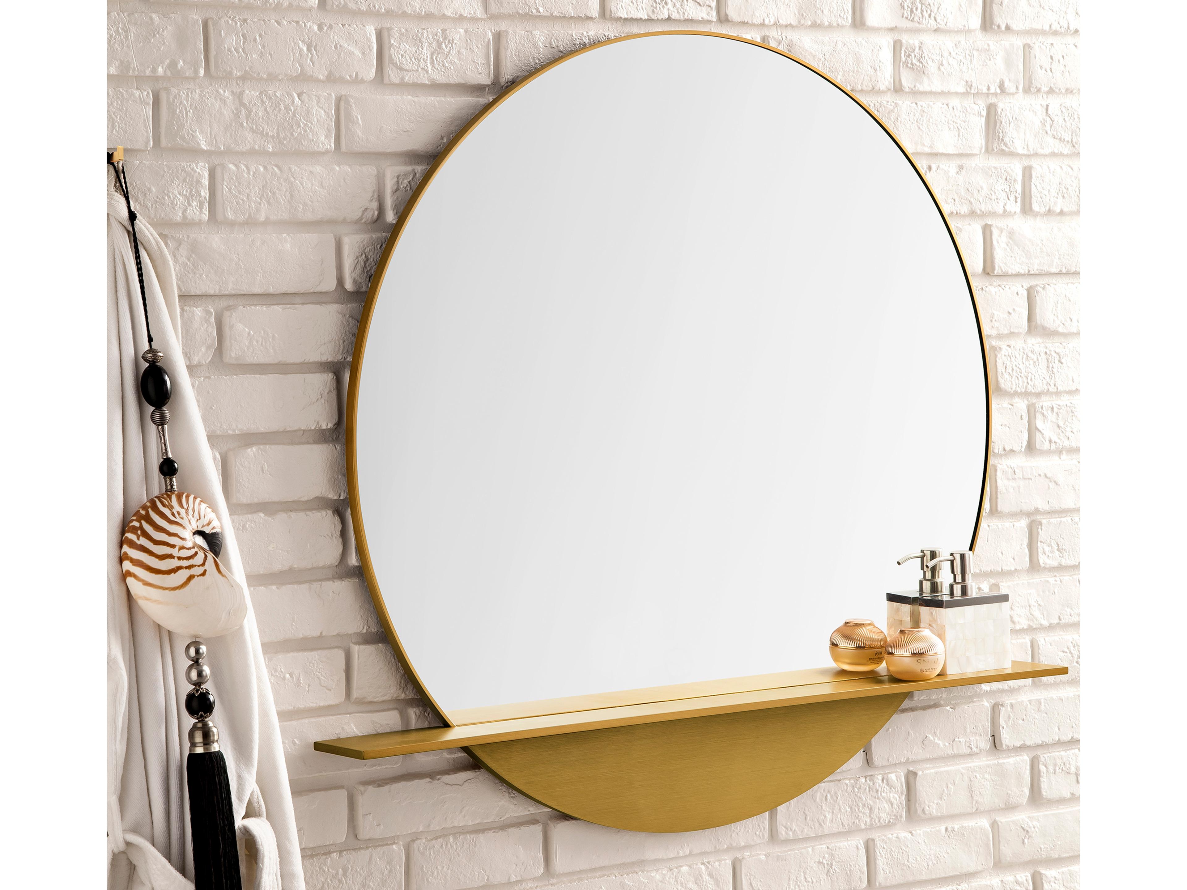 James Martin Platform Round Wall Mirror