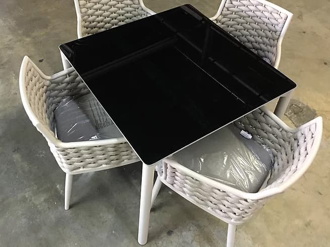 Schnupp Patio Palma Aluminum Square Dining Table