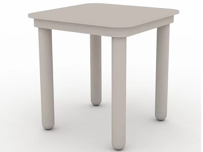 Schnupp Patio Palma Aluminum Square End Table
