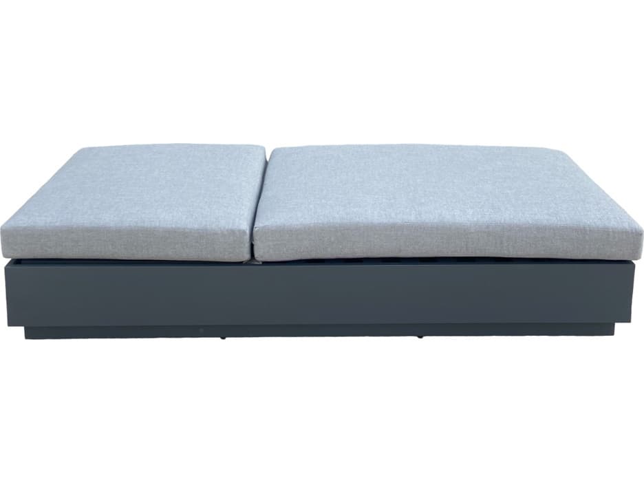 Schnupp Patio Mila Cushion Aluminum Charcoal Chaise Lounge