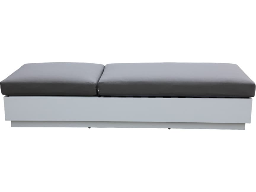 Schnupp Patio Mila Cushion Aluminum White Chaise Lounge