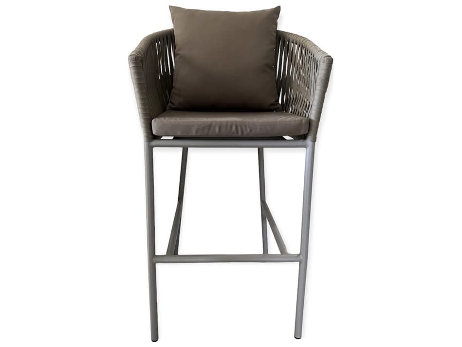 Schnupp Patio Rope Aluminum Bar Stool
