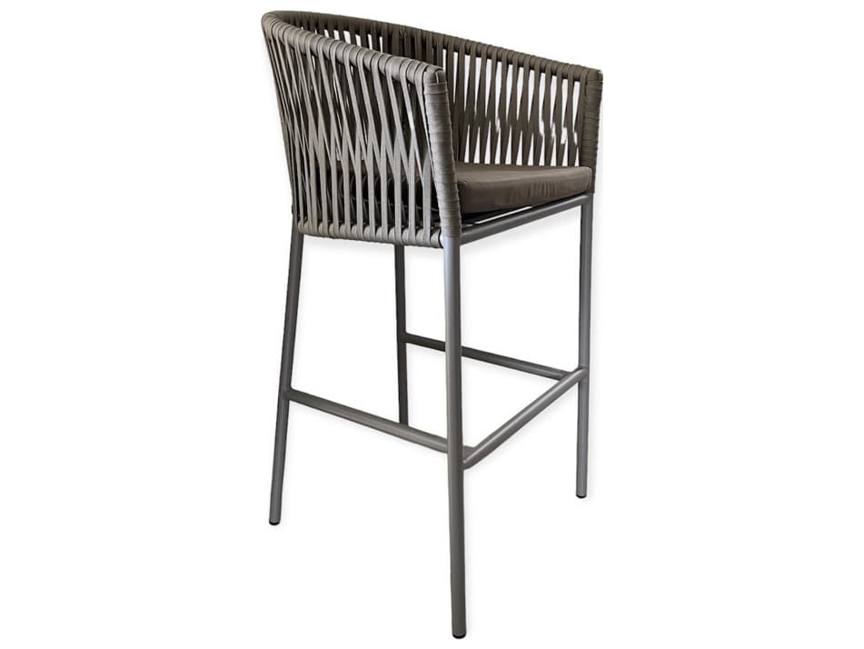 Schnupp Patio Rope Aluminum Bar Stool