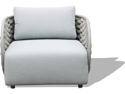 Schnupp Patio Savannah Cushion Rope Aluminum Champagne Lounge Chair