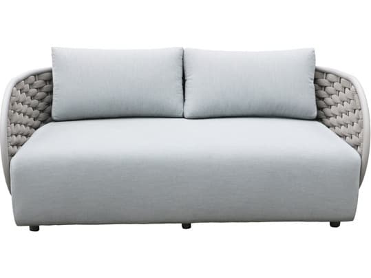 Schnupp Patio Savannah Cushion Rope Aluminum Champagne Loveseat