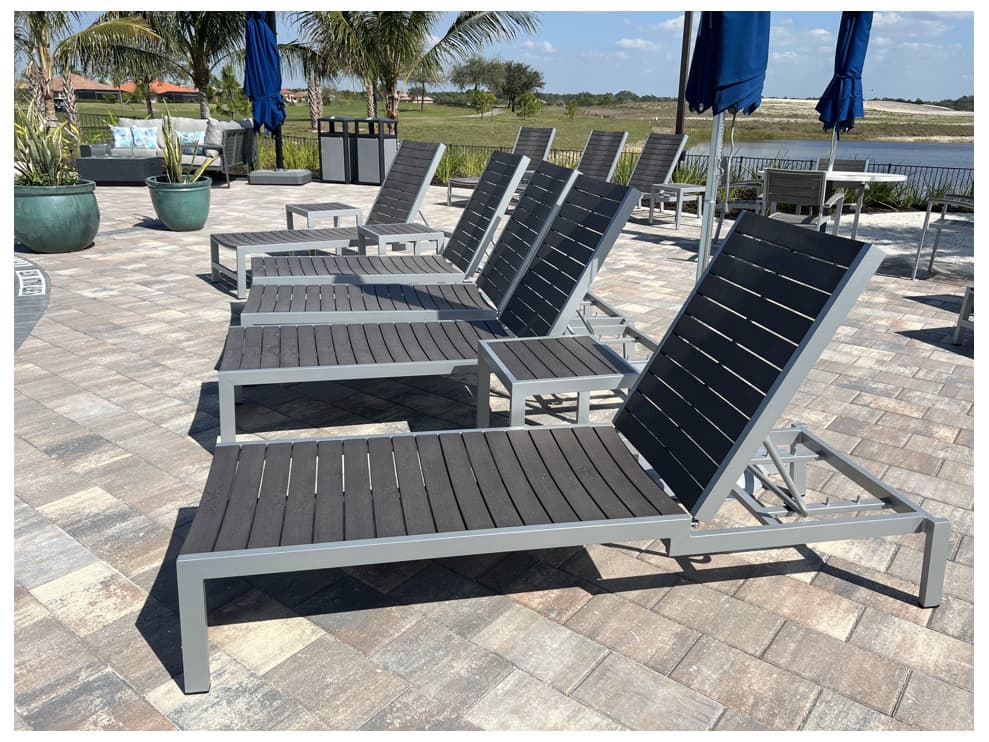 Schnupp Patio Fusion Aluminum Chaise Lounge