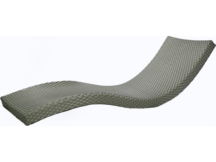 Schnupp Patio Wave Wicker Gray Chaise Lounge