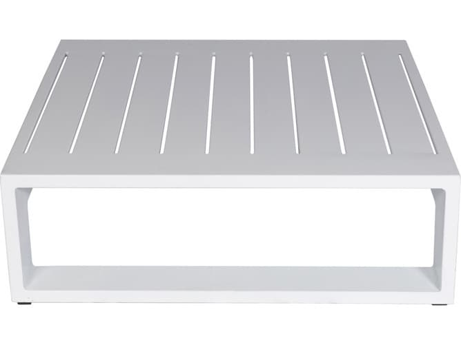 Schnupp Patio Aruba Aluminum White Square Coffee Table