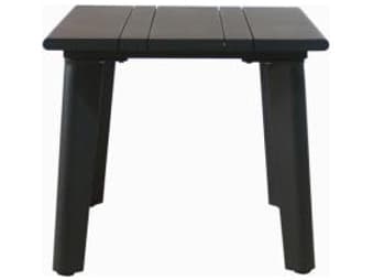 Schnupp Patio Caicos Aluminum Charcoal Side Table