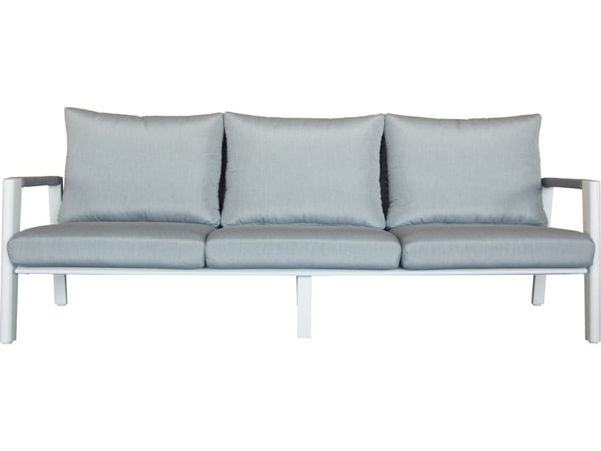 Schnupp Patio Caicos Cushion Aluminum White Sofa