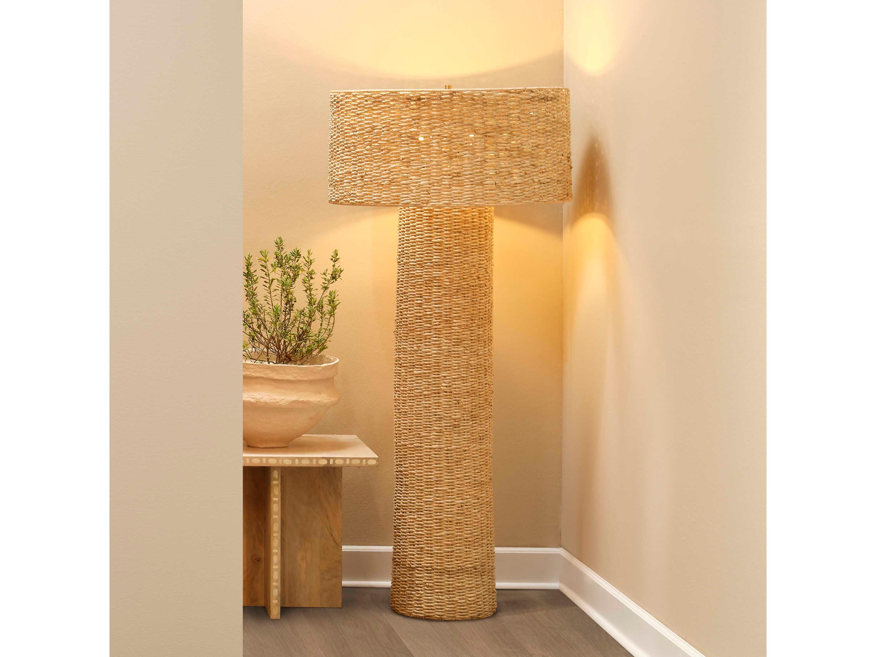 Jamie Young Big Island Natural Brown Floor Lamp