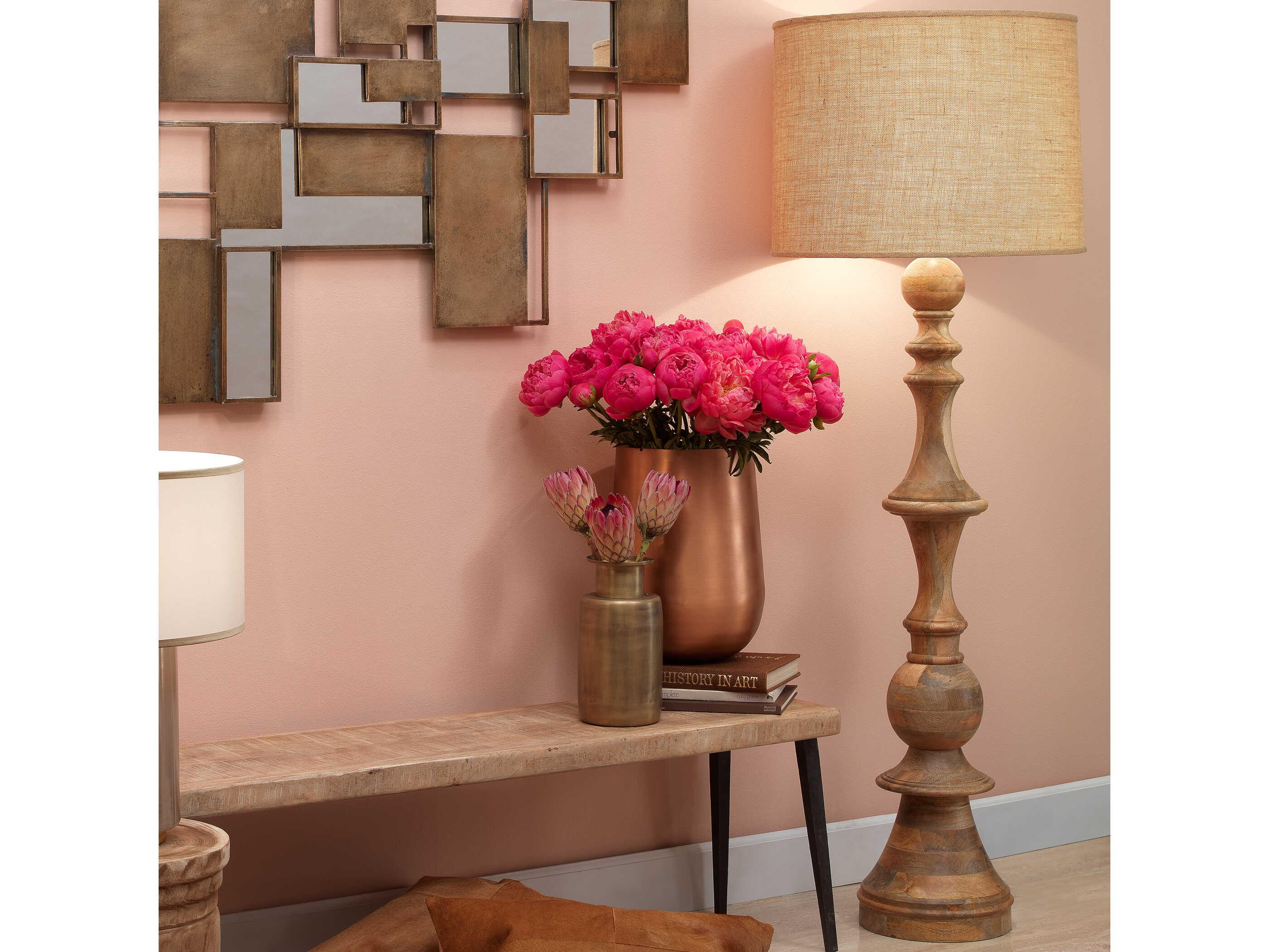 Jamie Young Budapest Natural Wood Floor Lamp