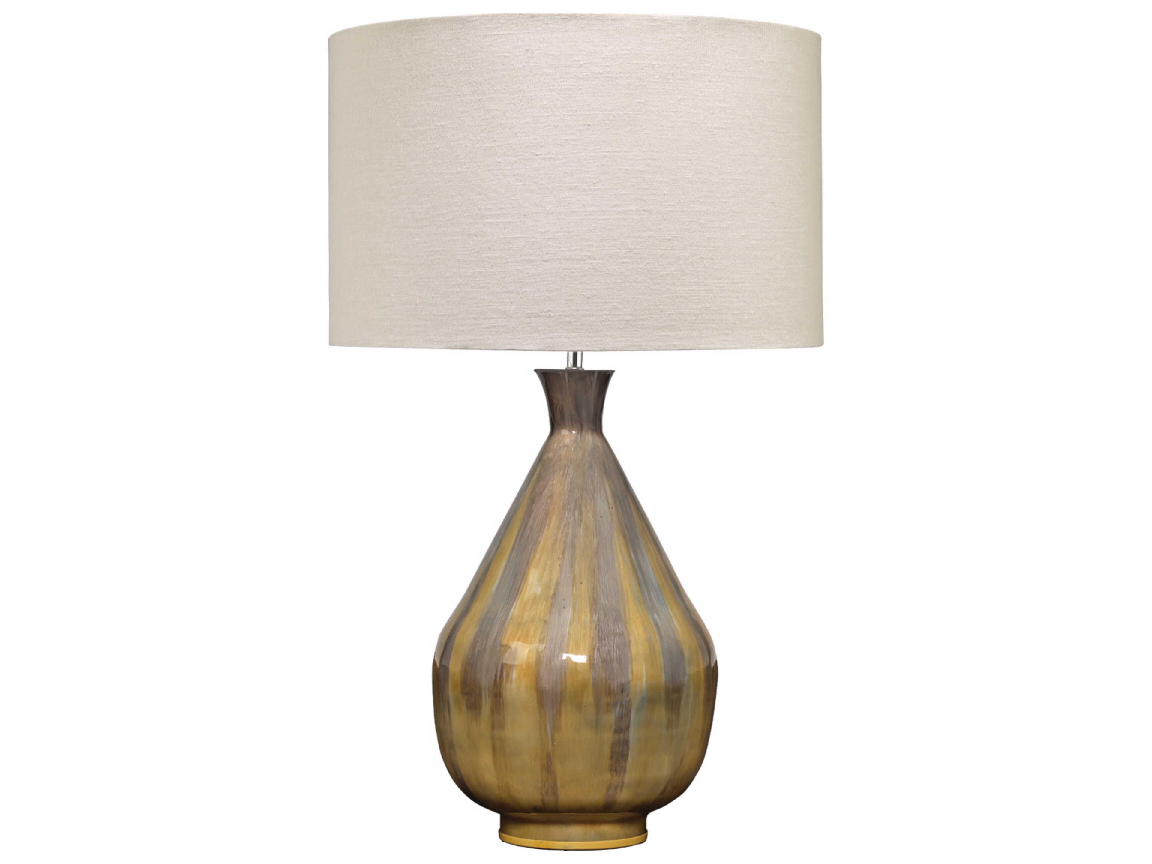 Jamie Young Daybreak Grey Enameled Metal Table Lamp