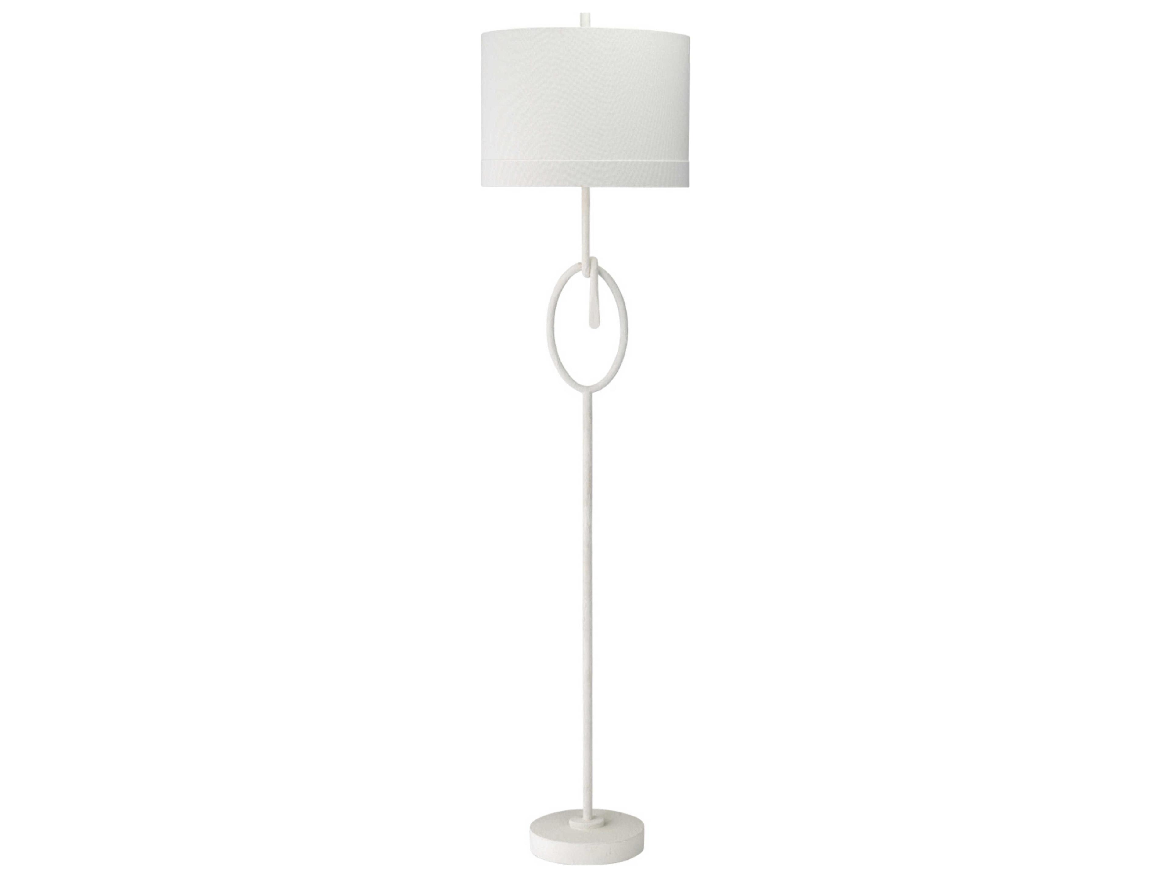 Jamie Young Knot White Gesso Floor Lamp