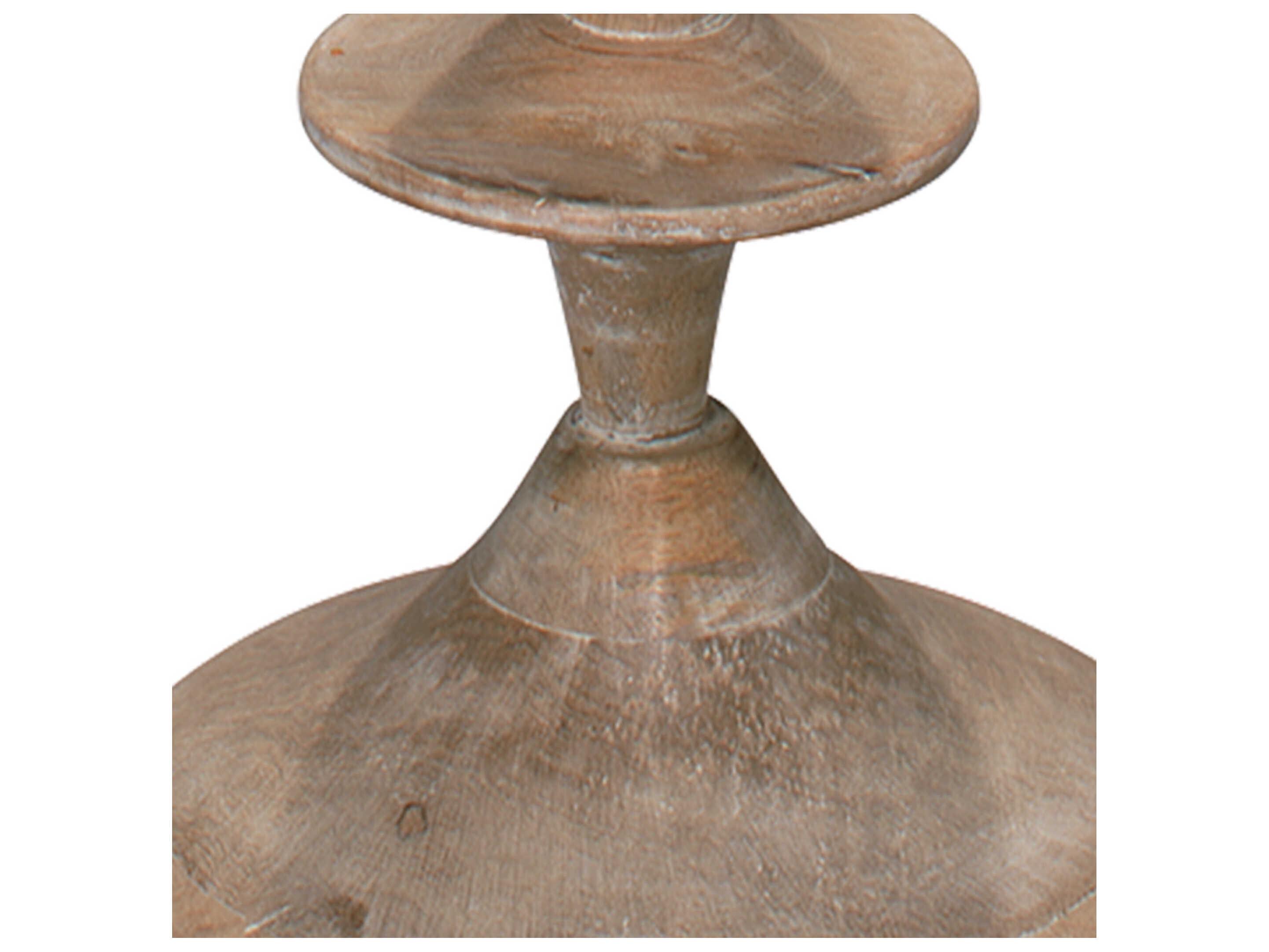 Jamie Young Petite Paro White Wood Floor Lamp