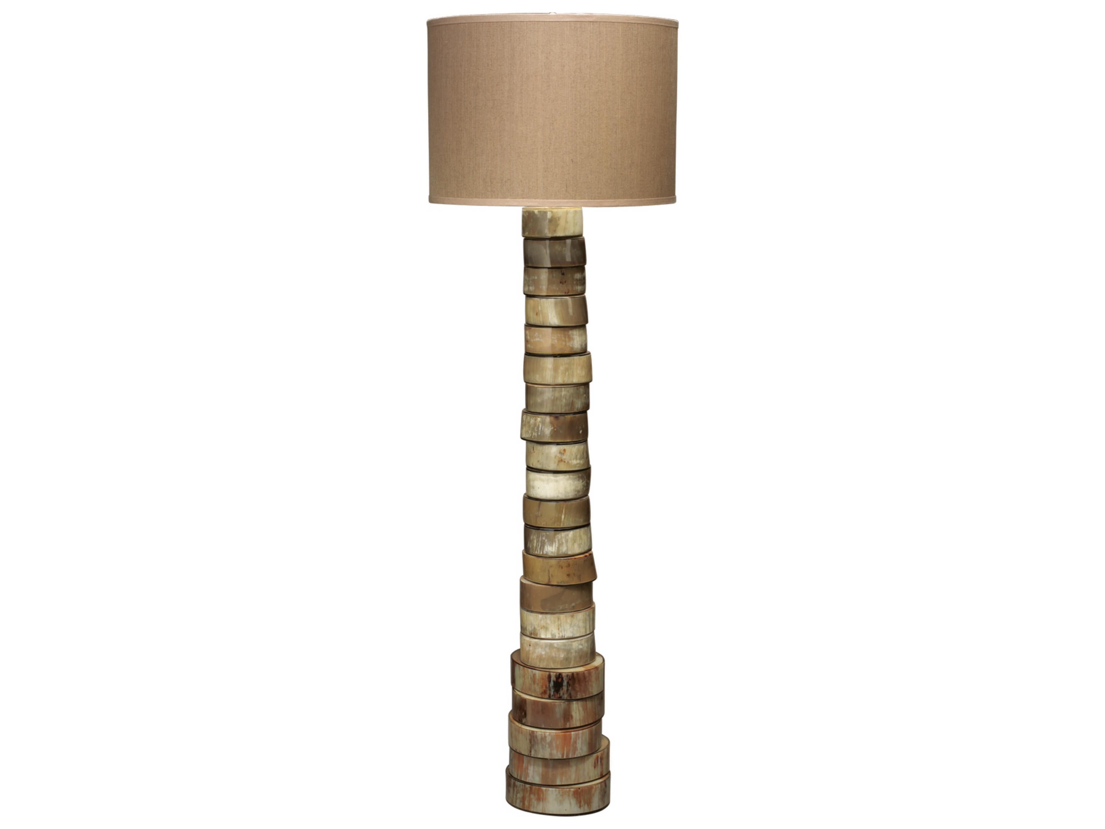 Jamie Young Stacked Horn Brown Floor Lamp