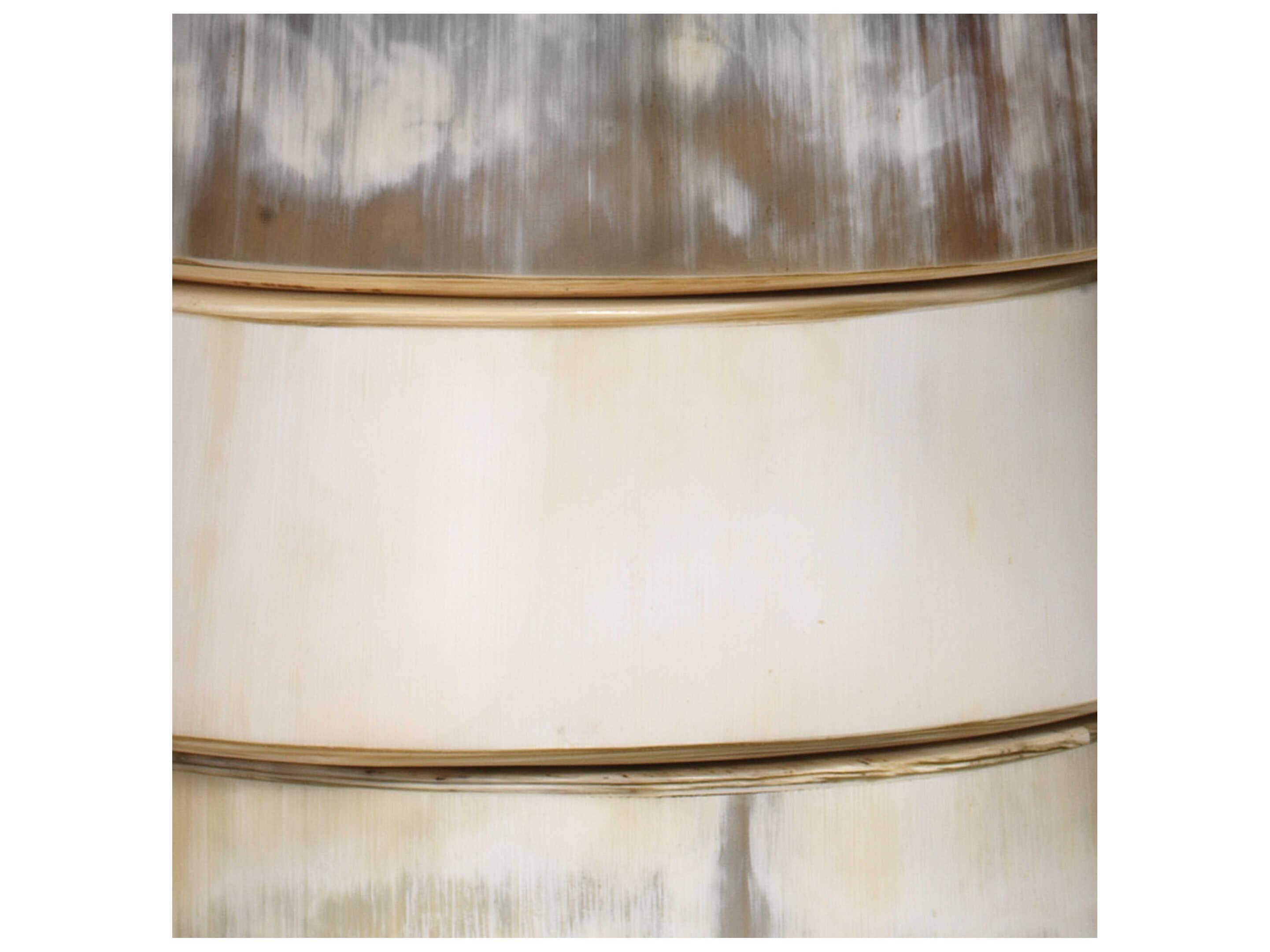 Jamie Young Stacked Horn Off White Buffet Lamp