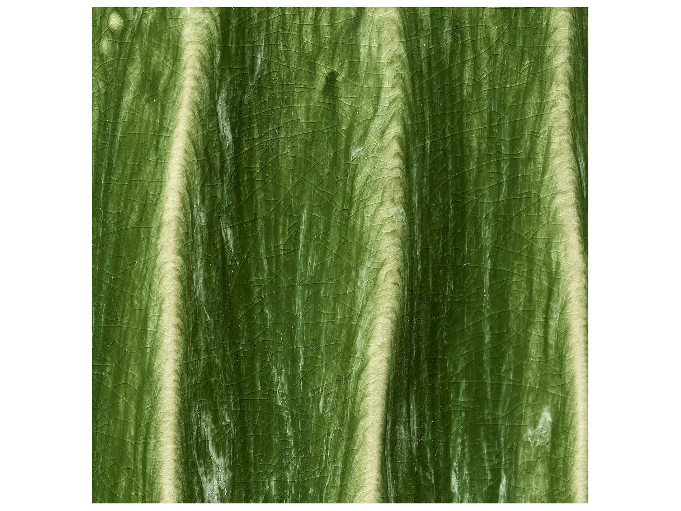 Jamie Young Algae 15" Round Ceramic Green End Table