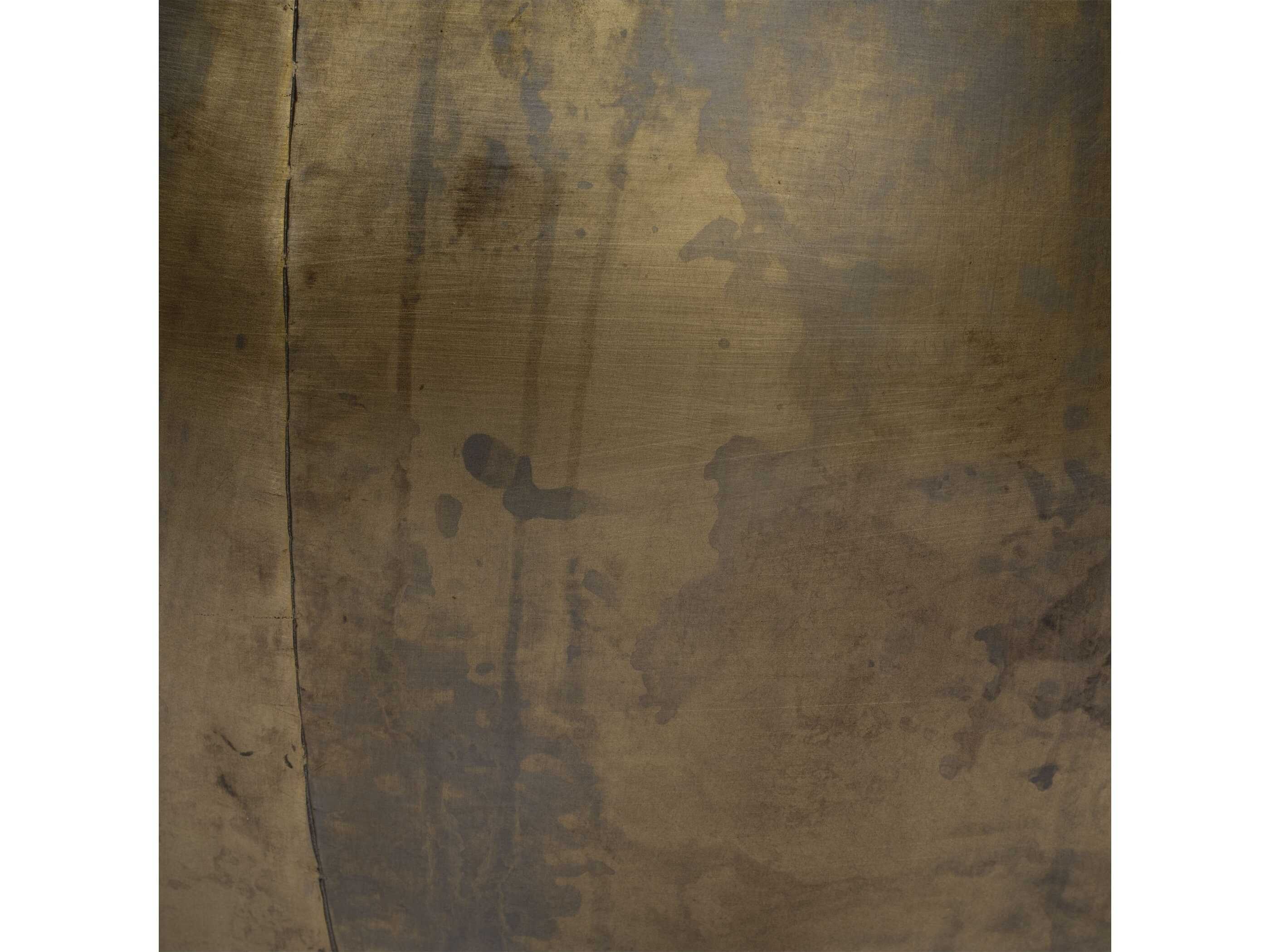 Jamie Young Aphrodite Round Metal Antique Brass Coffee Table