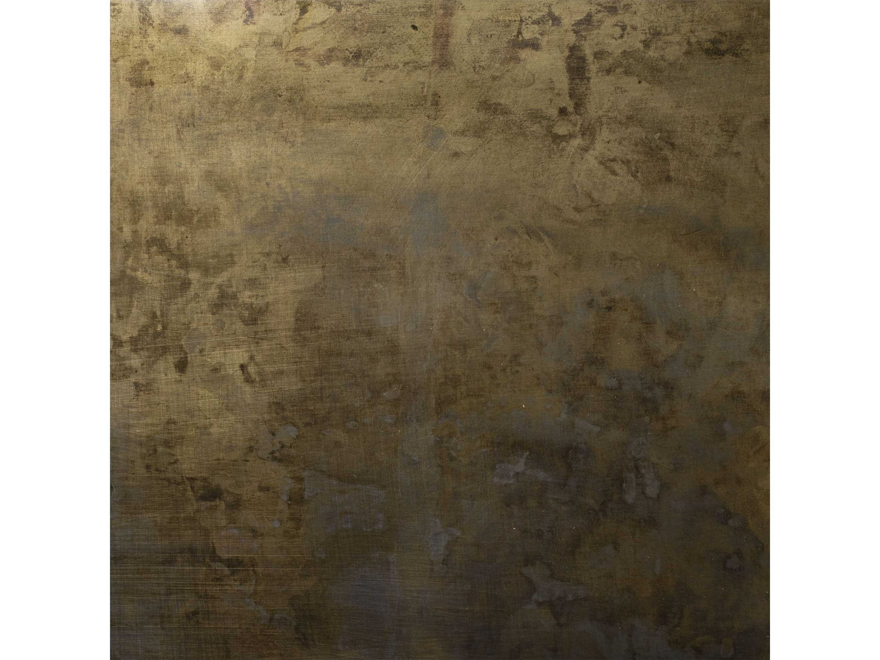 Jamie Young Ares Round Metal Antique Brass End Table