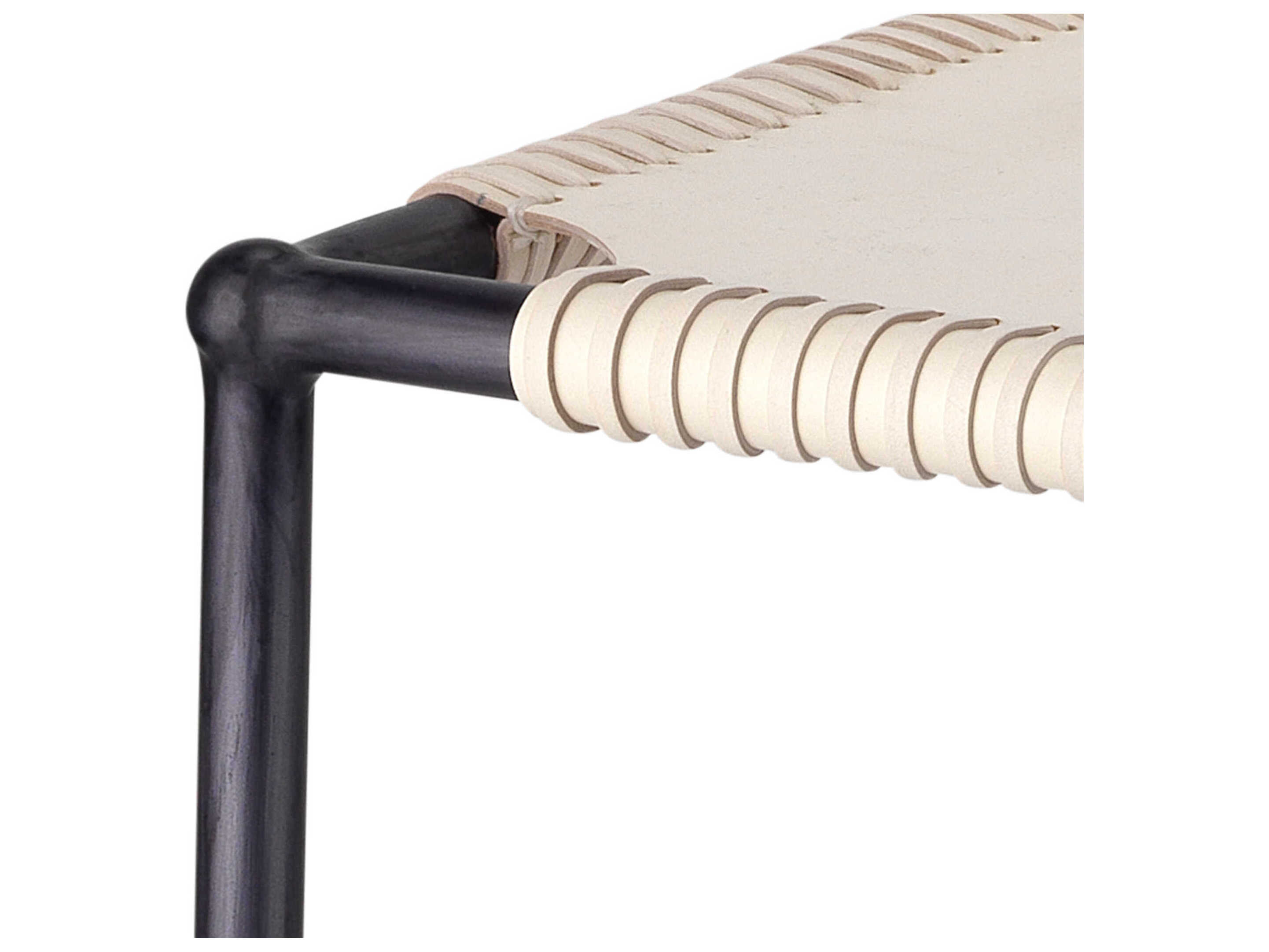 Jamie Young Asher Leather Bar Stool