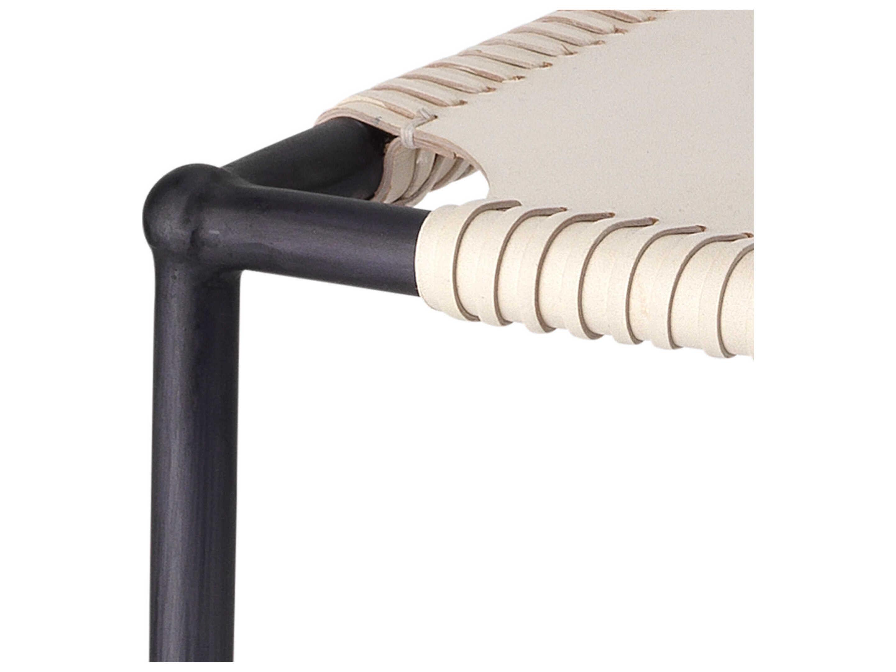 Jamie Young Asher Leather Counter Stool