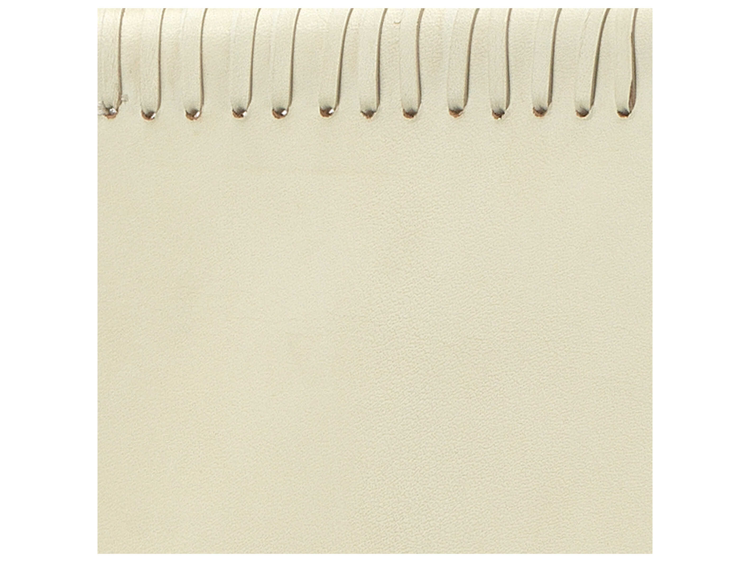 Jamie Young Asher Leather White Upholstered Side Dining Chair