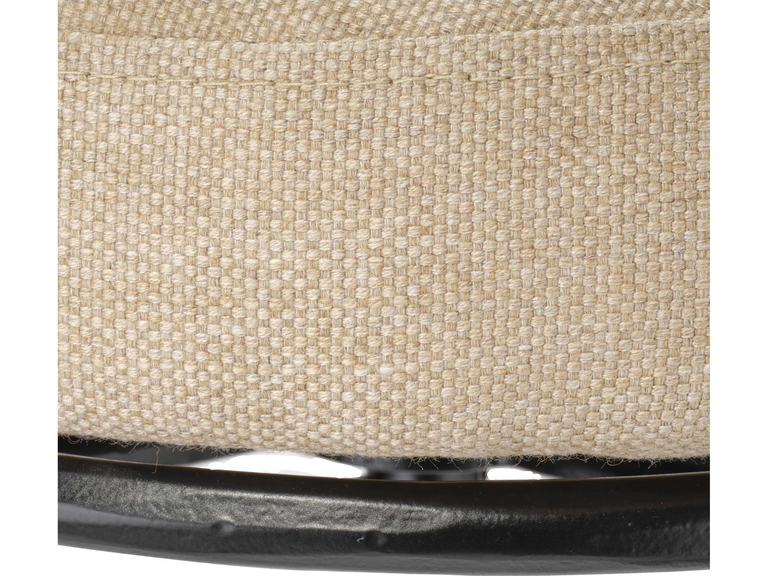 Jamie Young Asteria Beige Upholstered Bar Stool