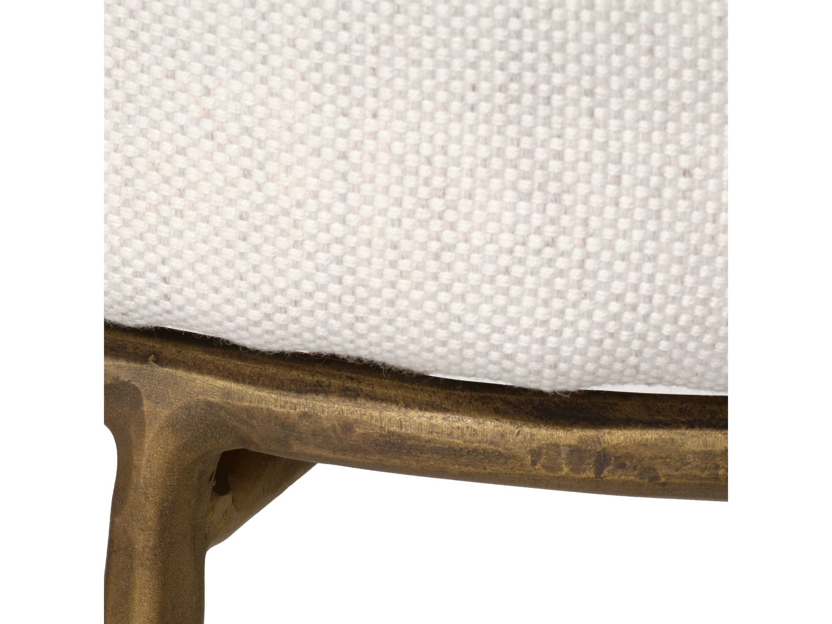 Jamie Young Asteria Ivory Upholstered Bar Stool