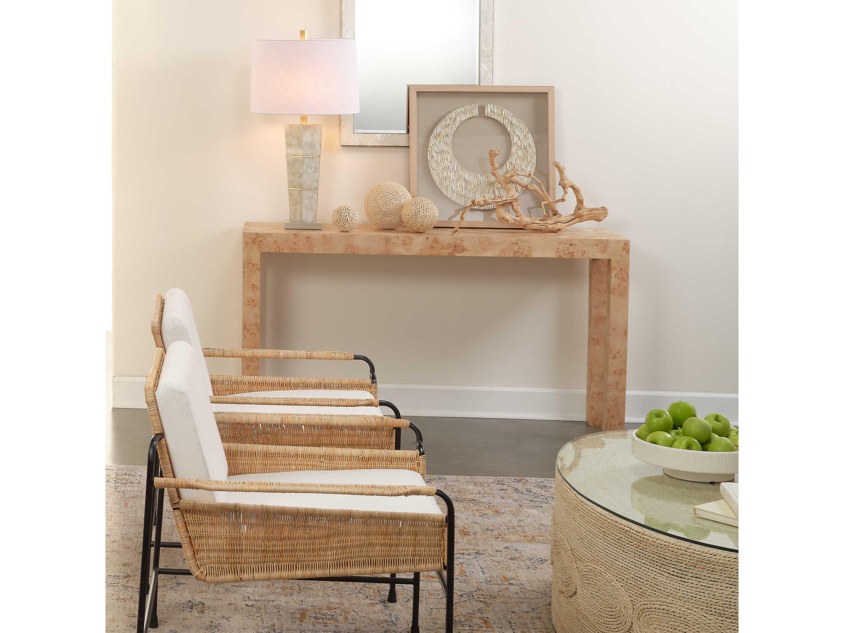 Jamie Young Barbados Oval Glass Coffee Table