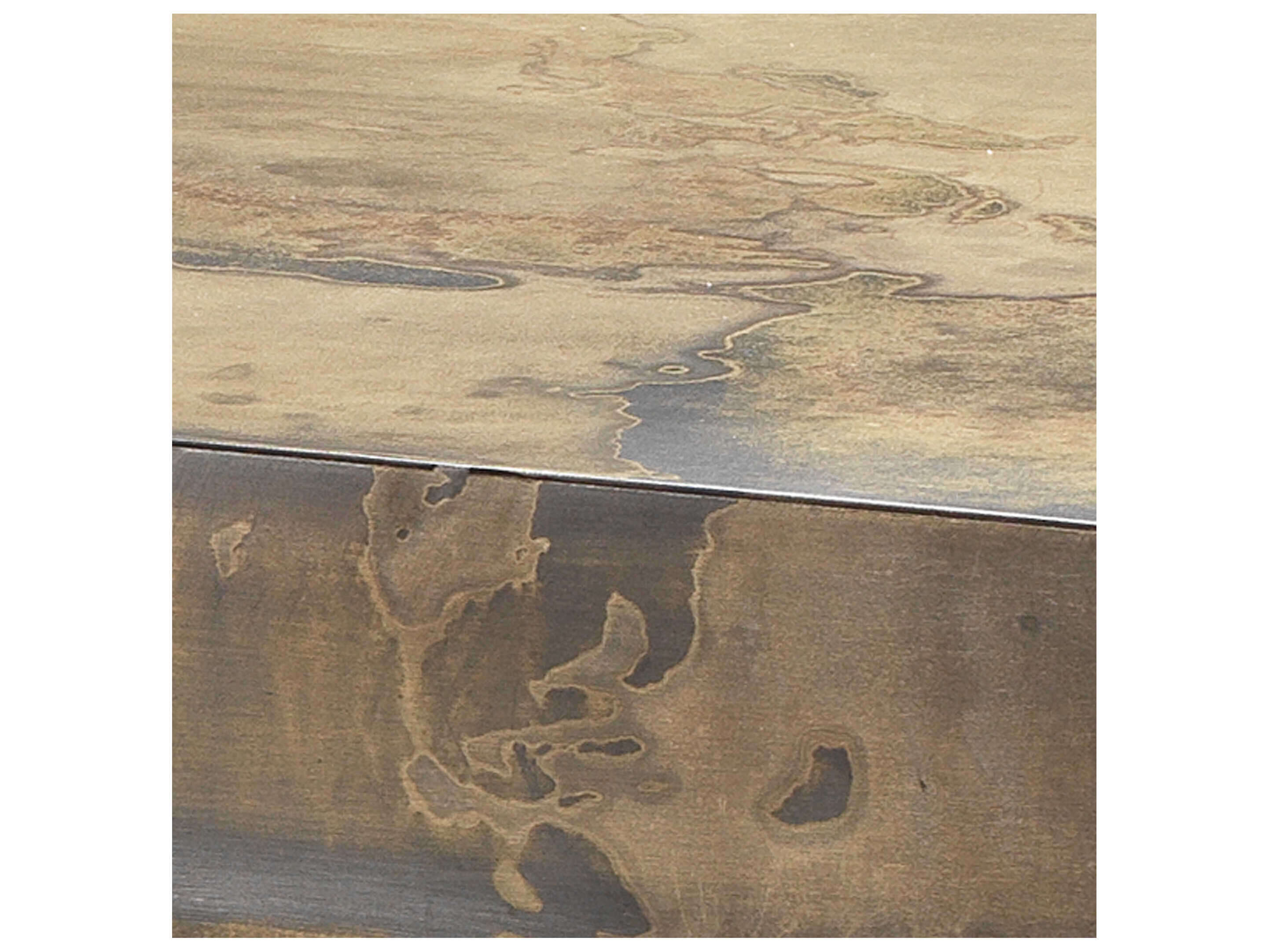 Jamie Young Rectangular Acid Washed Metal Console Table