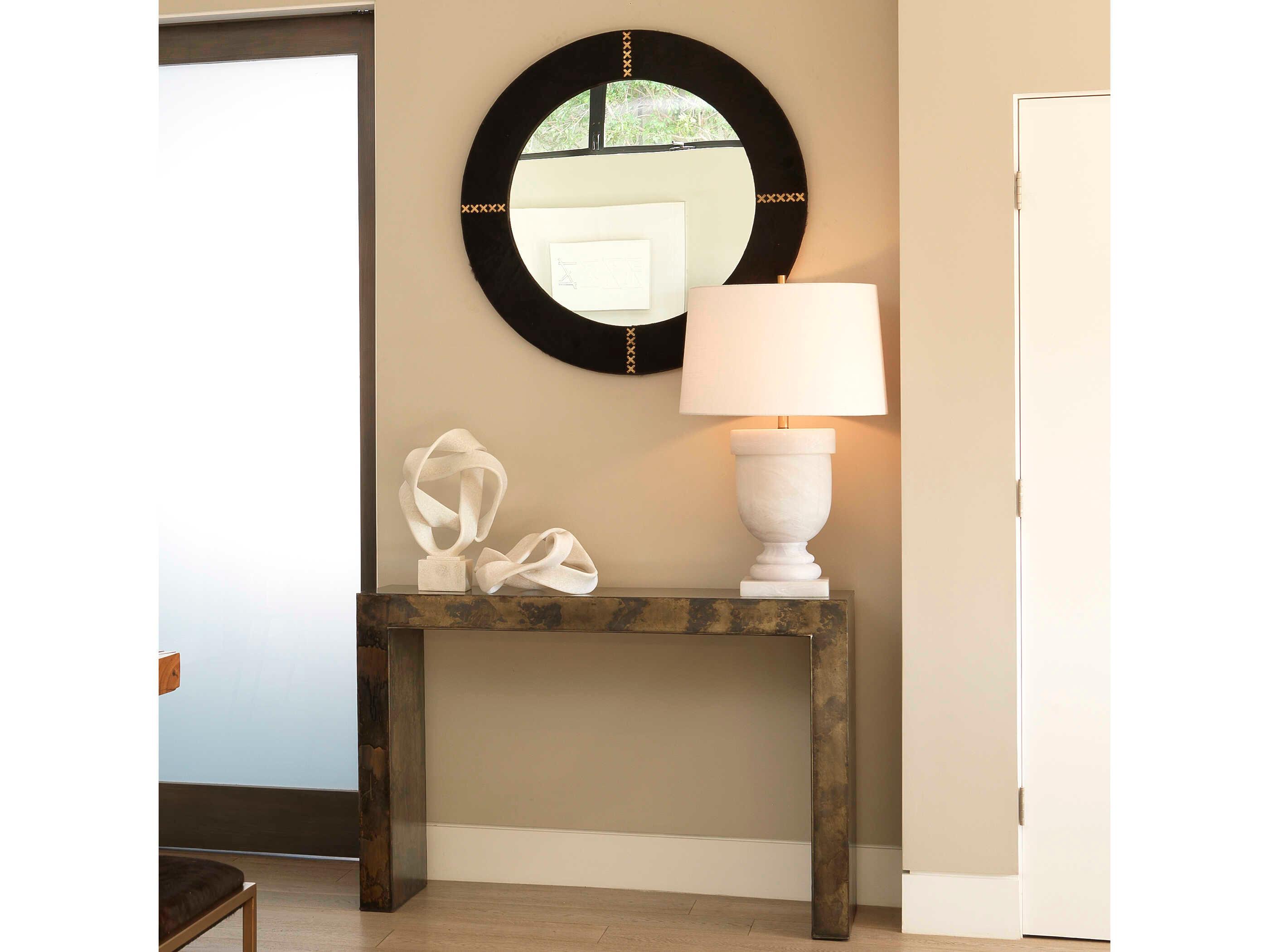 Jamie Young Rectangular Acid Washed Metal Console Table