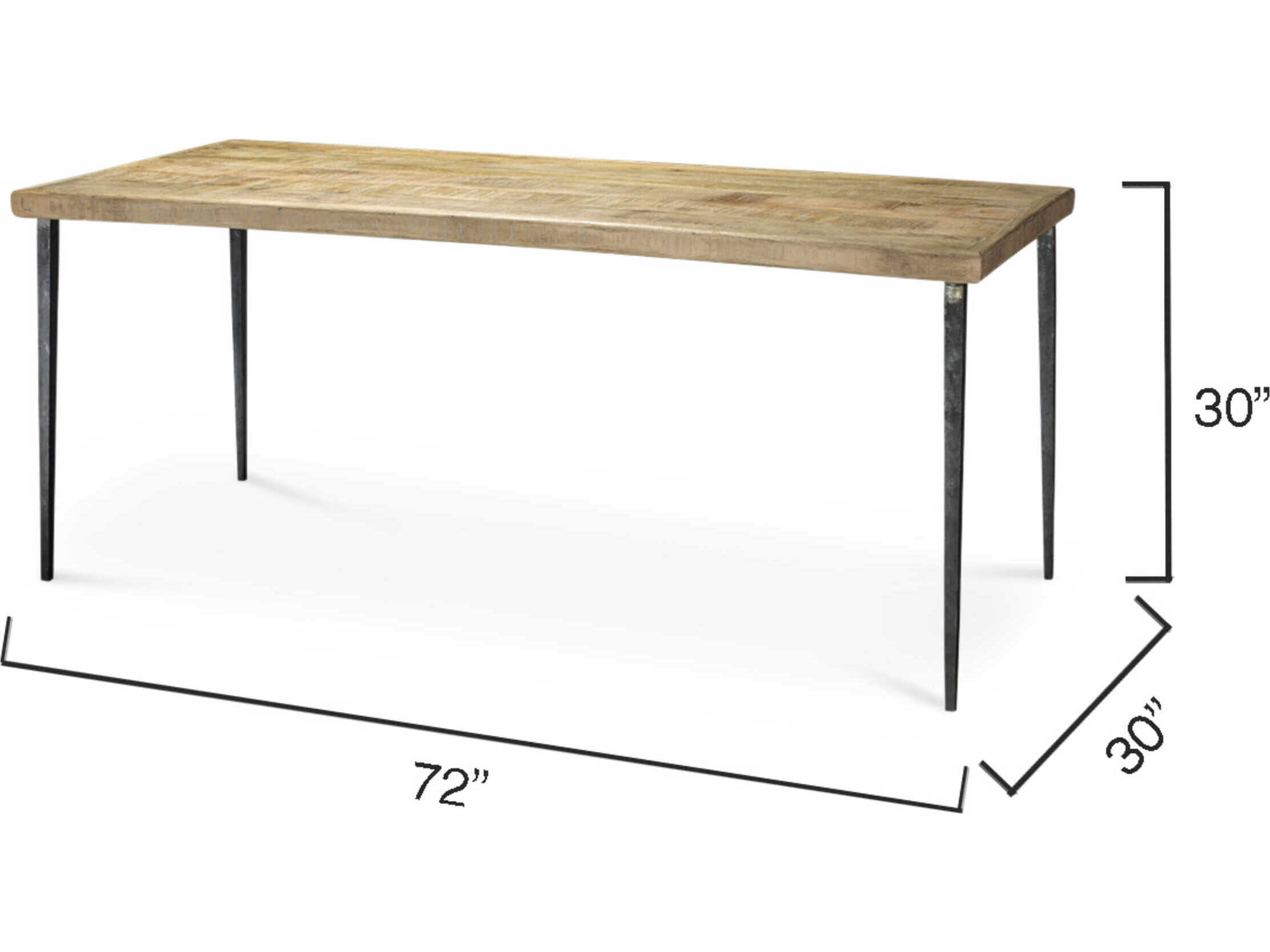 Jamie Young Farmhouse Rectangular Wood Dining Table