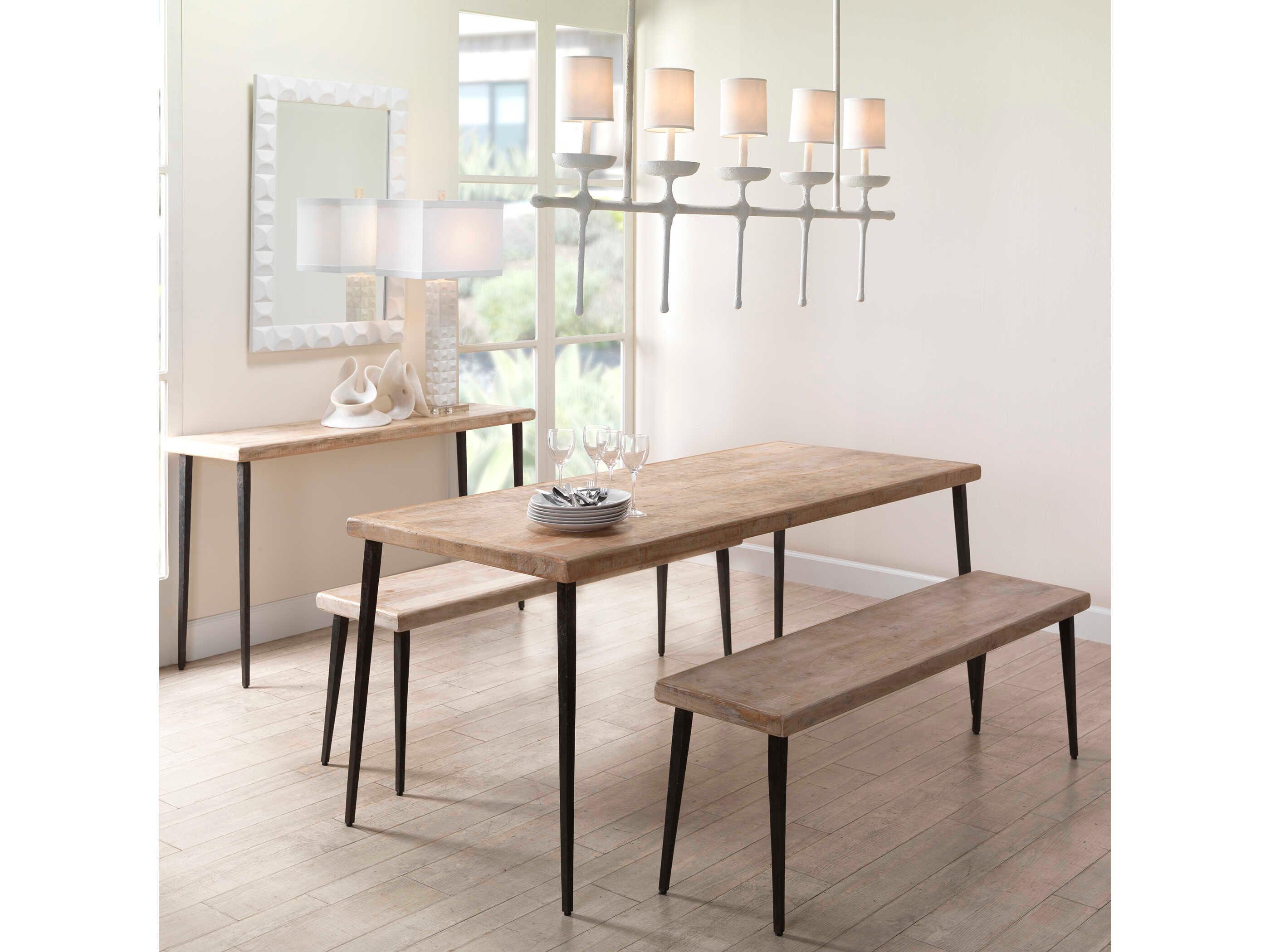 Jamie Young Farmhouse Rectangular Wood Dining Table