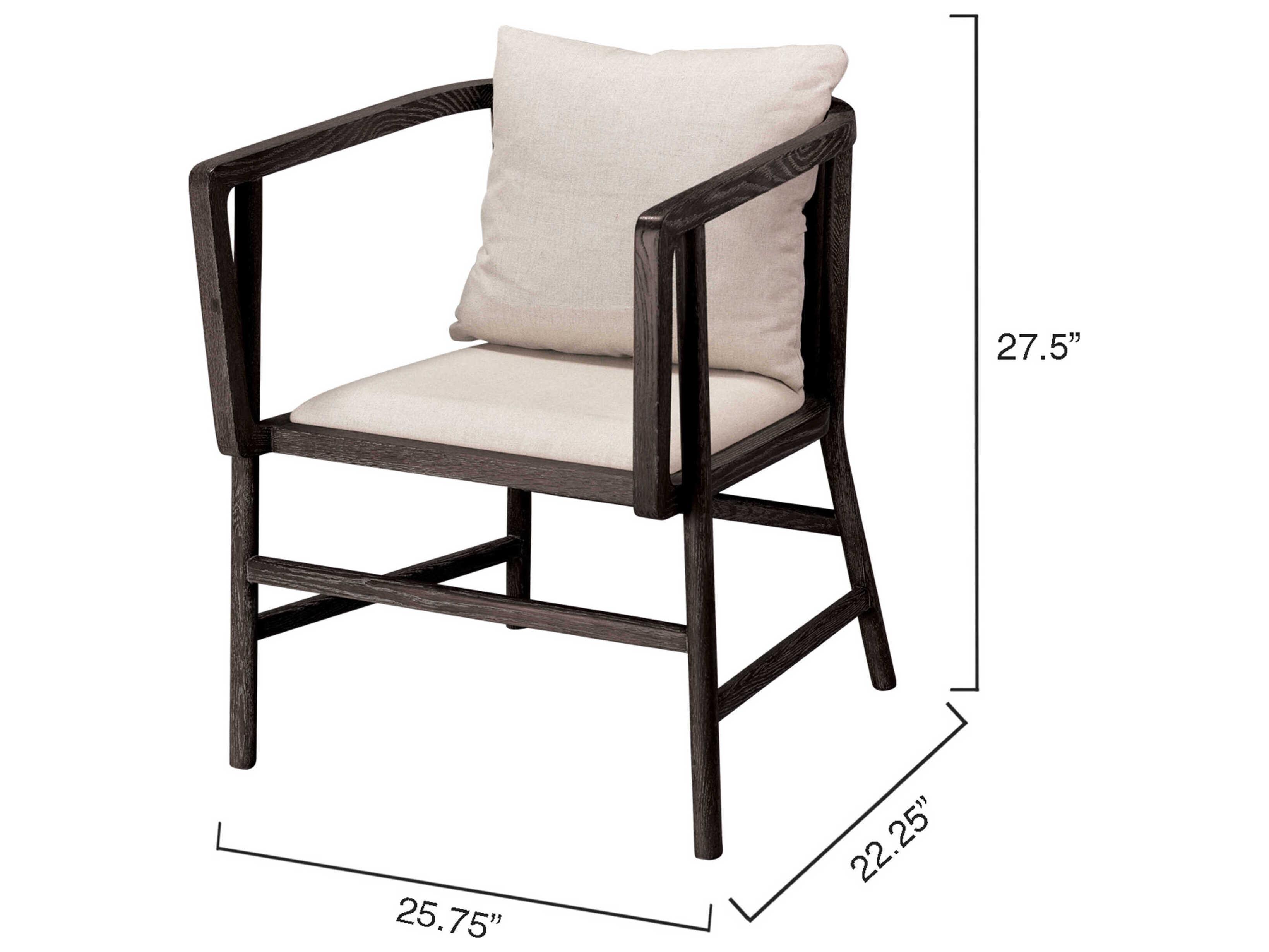 Jamie Young Grayson Brown Fabric Accent Chair