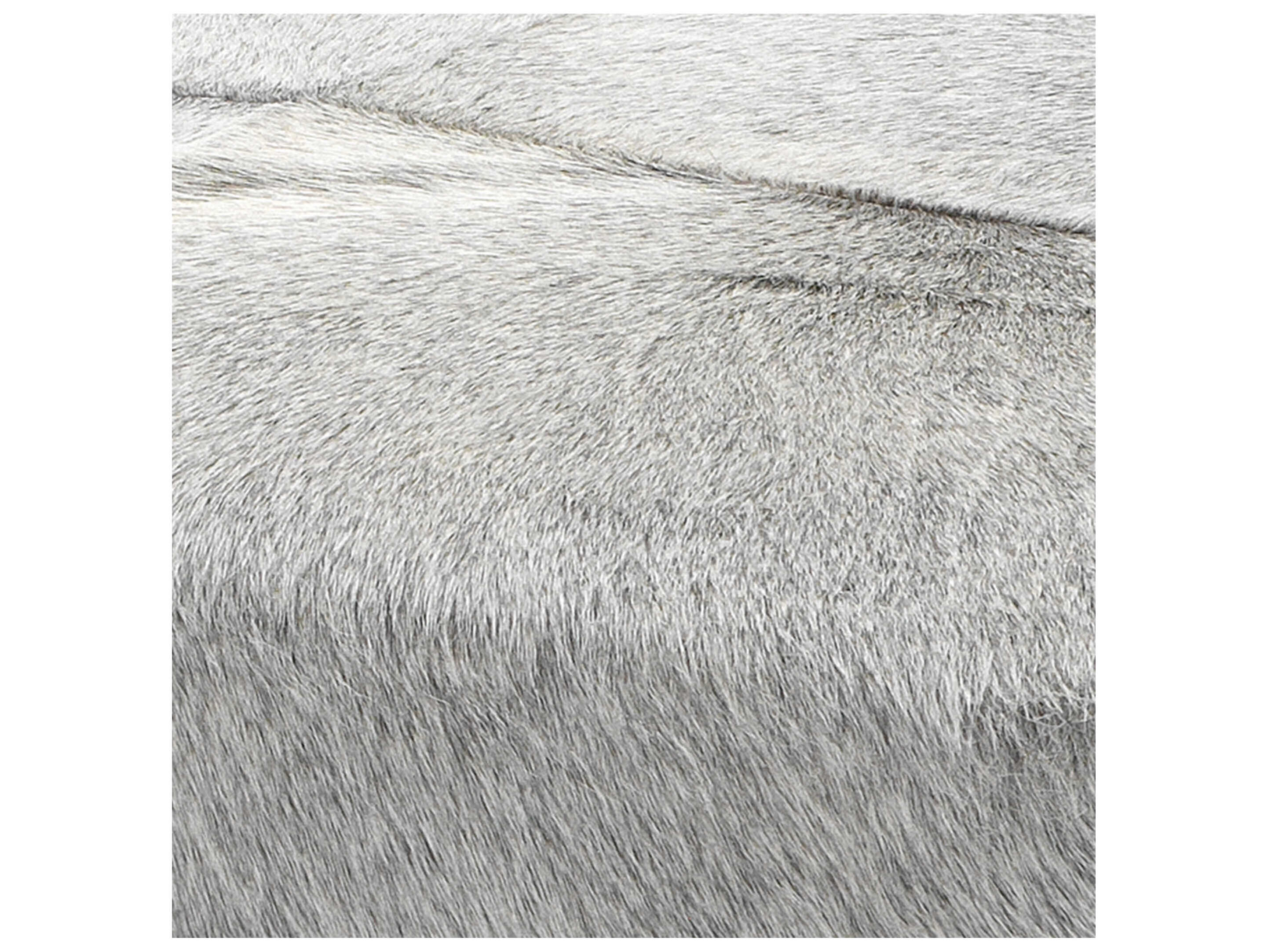 Jamie Young Kai Grey Black Leather Accent Bench