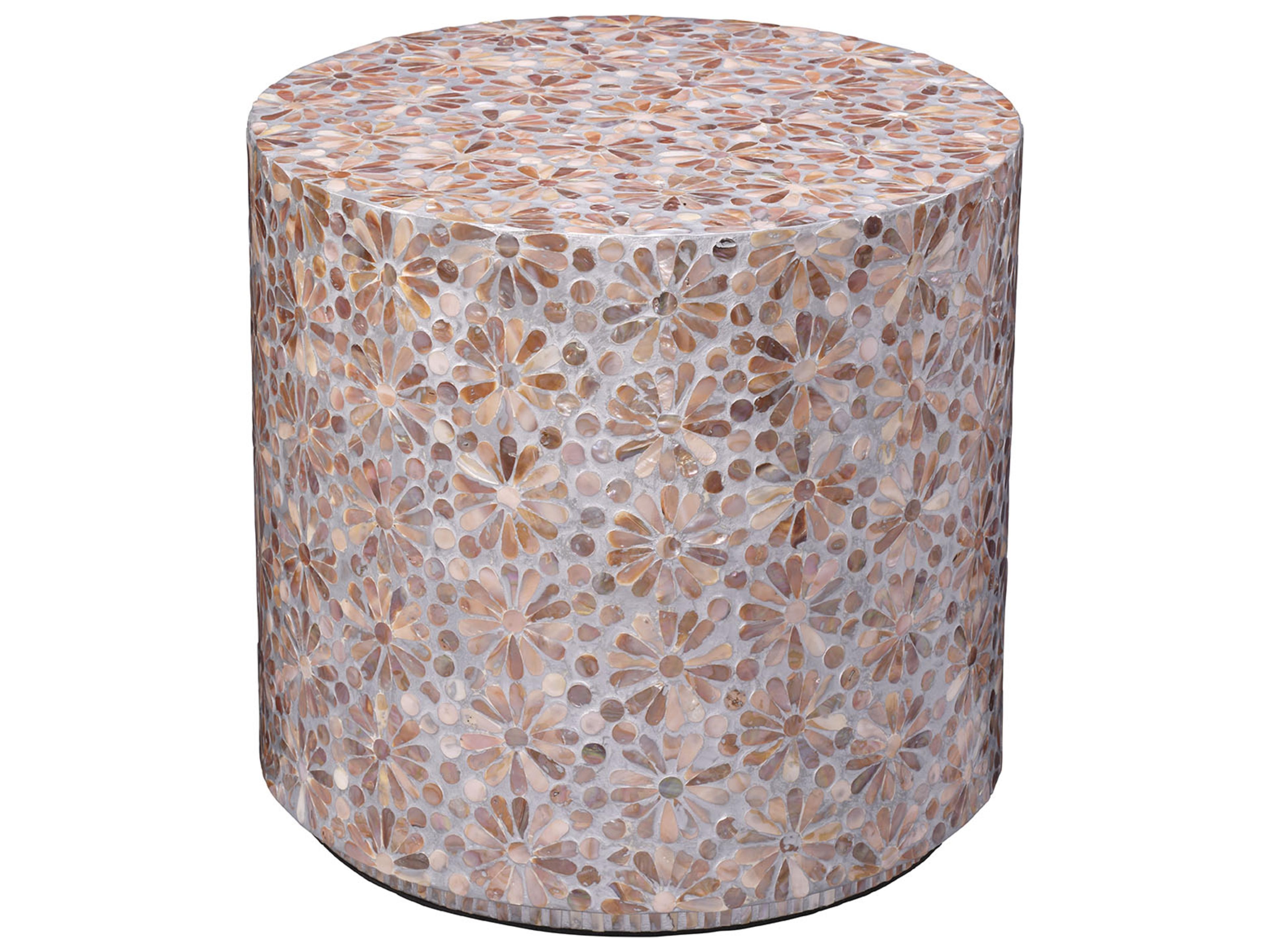 Jamie Young Marigold Round Wood End Table