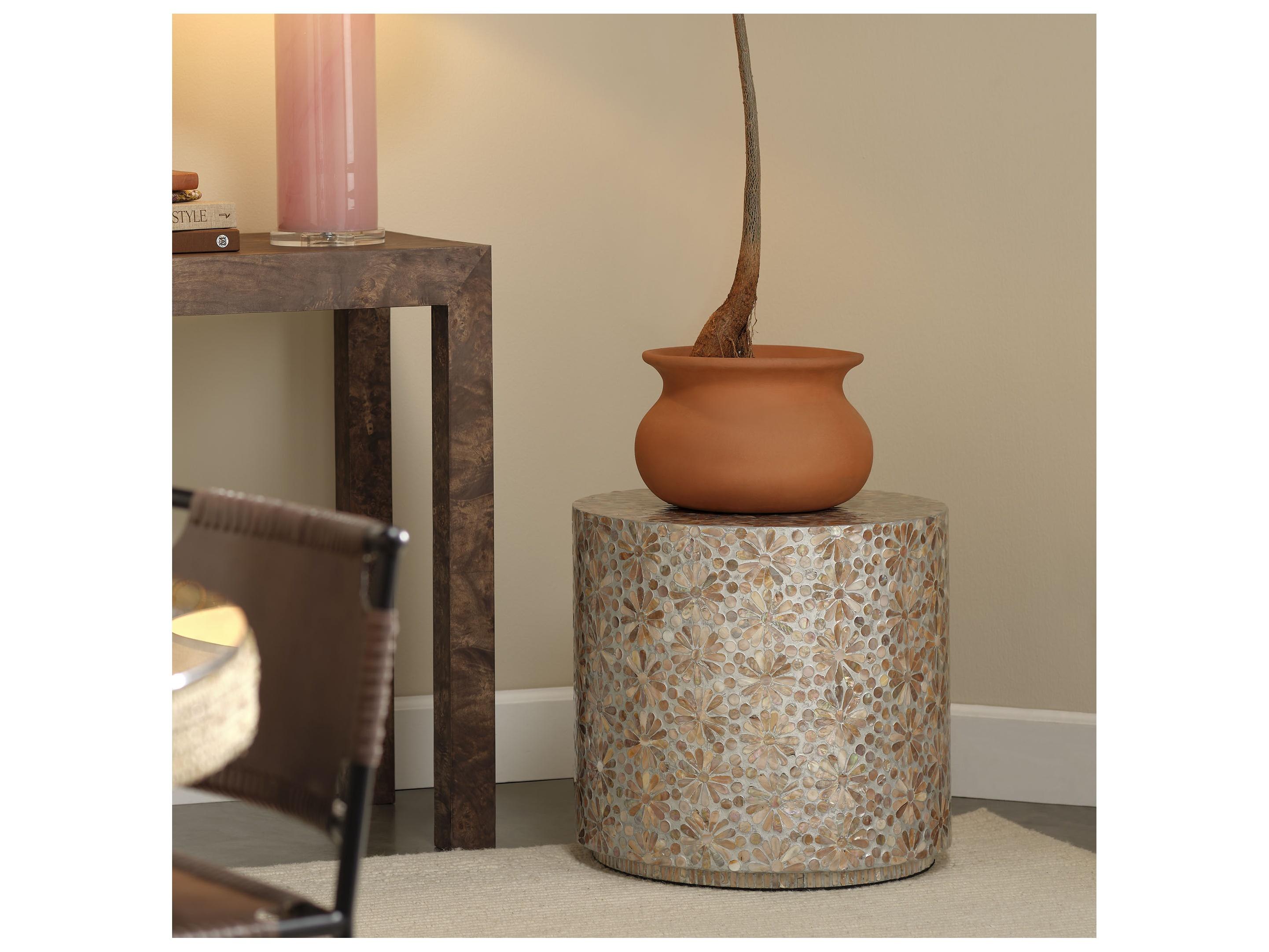 Jamie Young Marigold Round Wood End Table