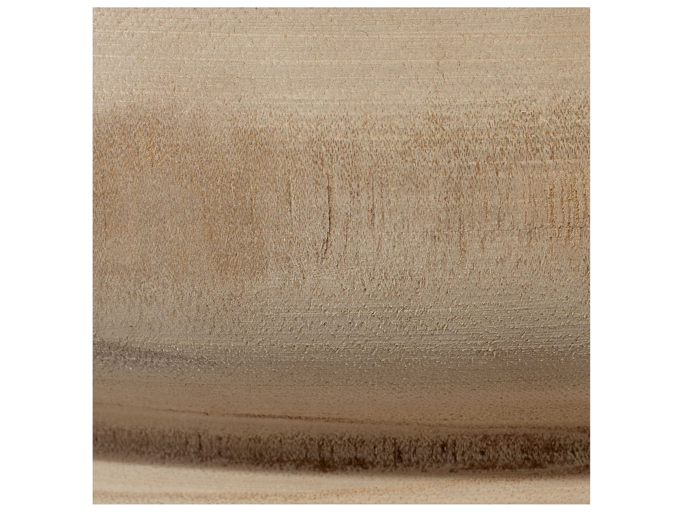 Jamie Young Mojave Round Wood Natural End Table