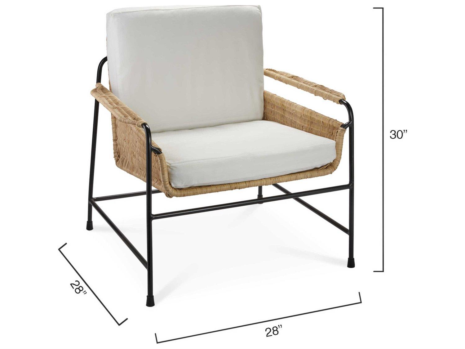 Jamie Young Brown Fabric Accent Chair