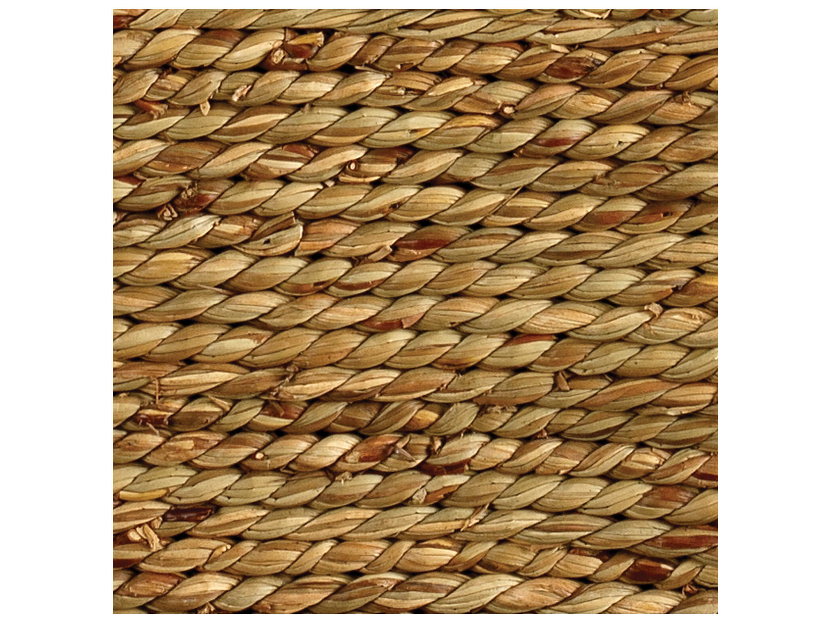 Jamie Young Peninsula Hexagon Glass Natural Sea Grass End Table