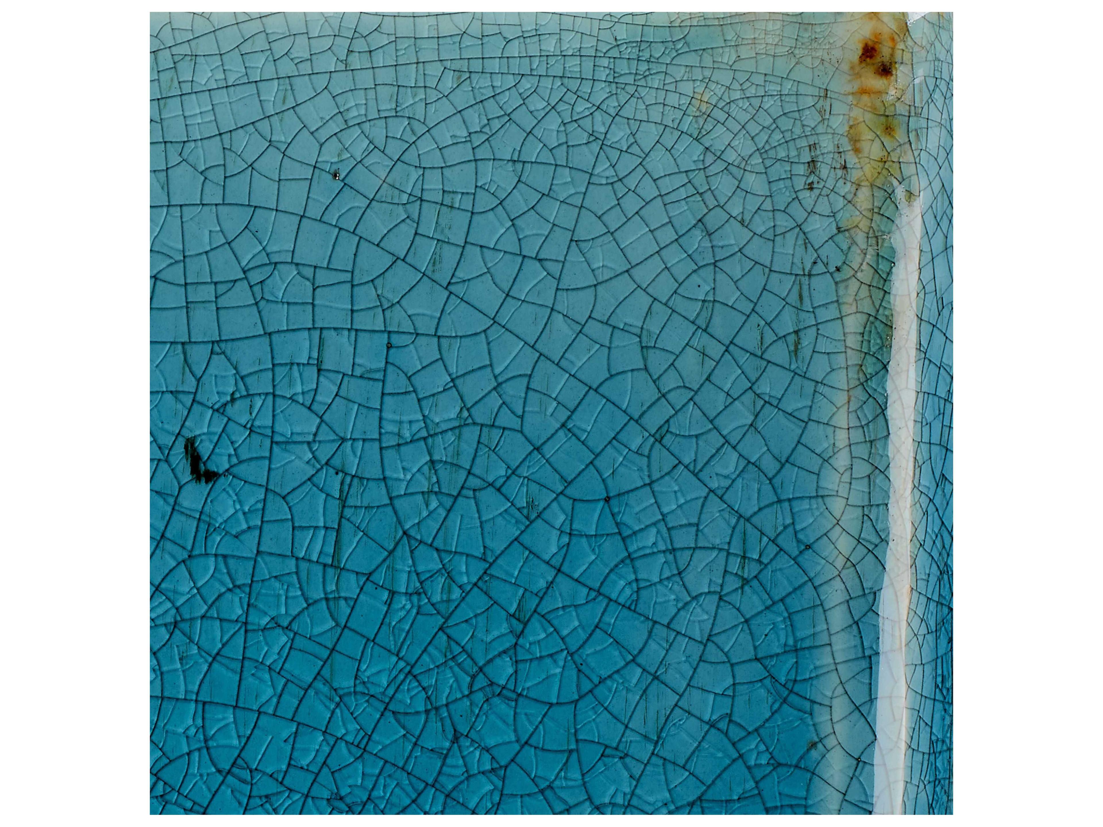 Jamie Young Porto Hexagon Azure Ceramic End Table