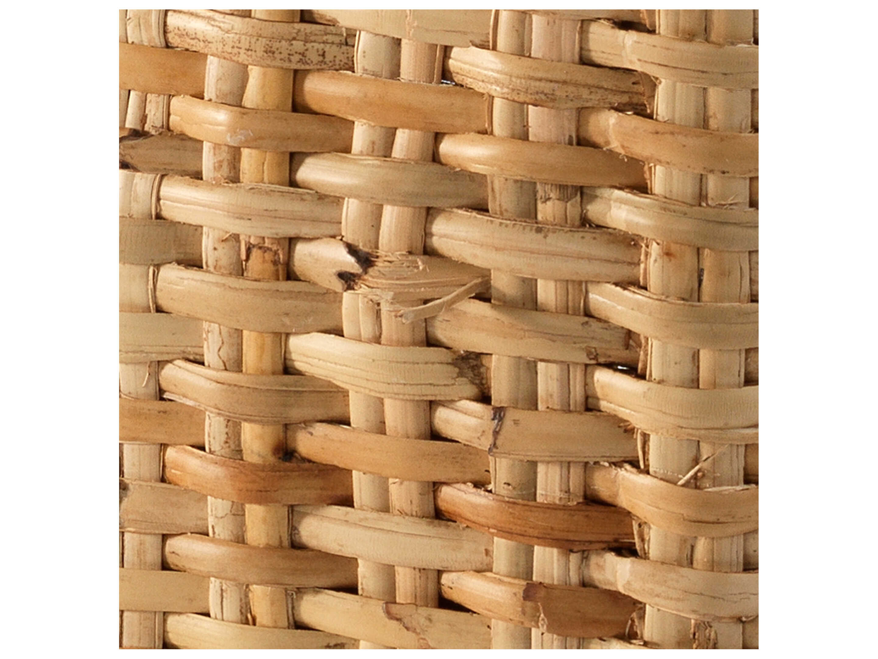 Jamie Young Natural Rattan Brown Ottoman