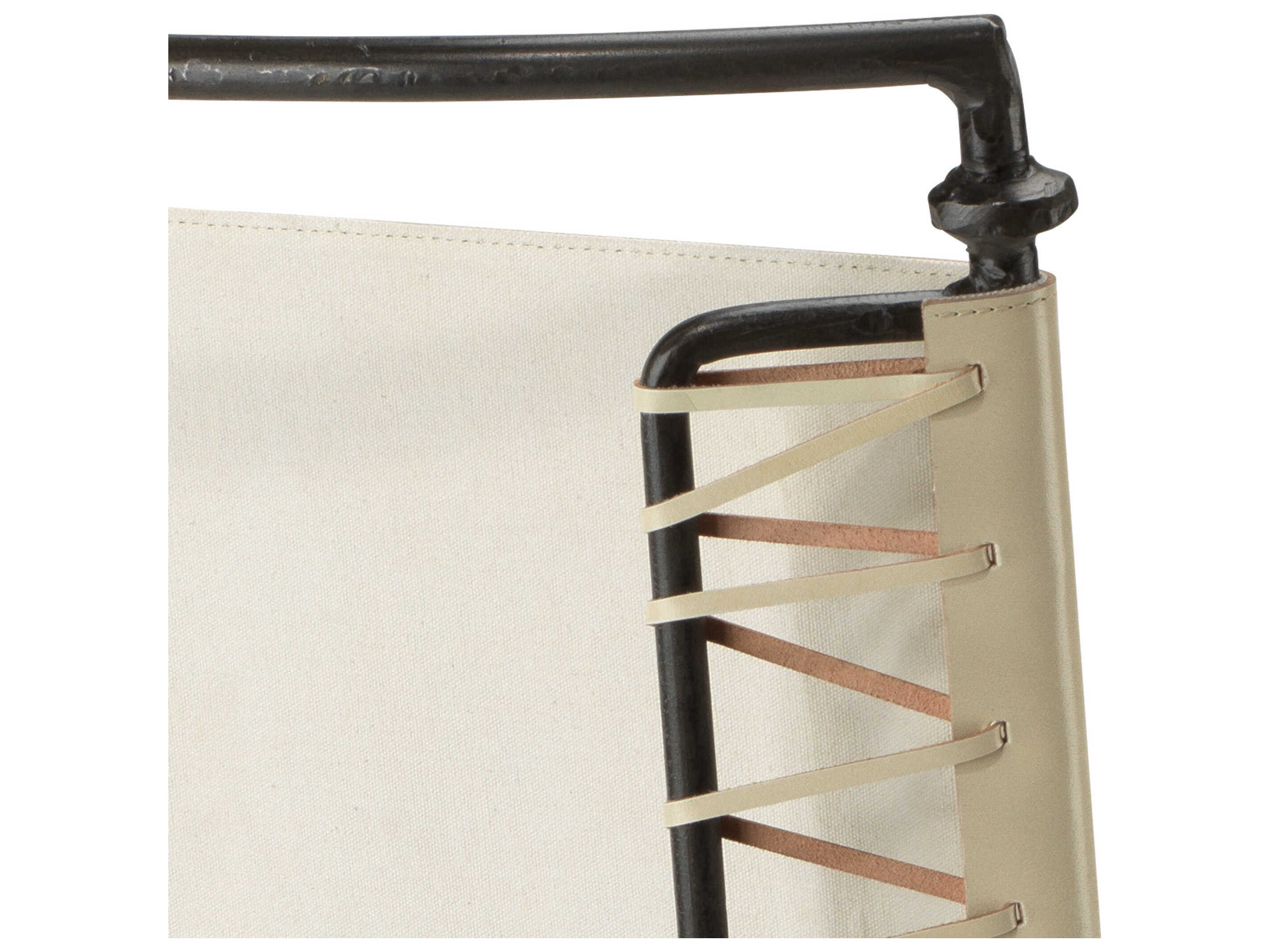 Jamie Young Leather Black Upholstered Side Dining Chair