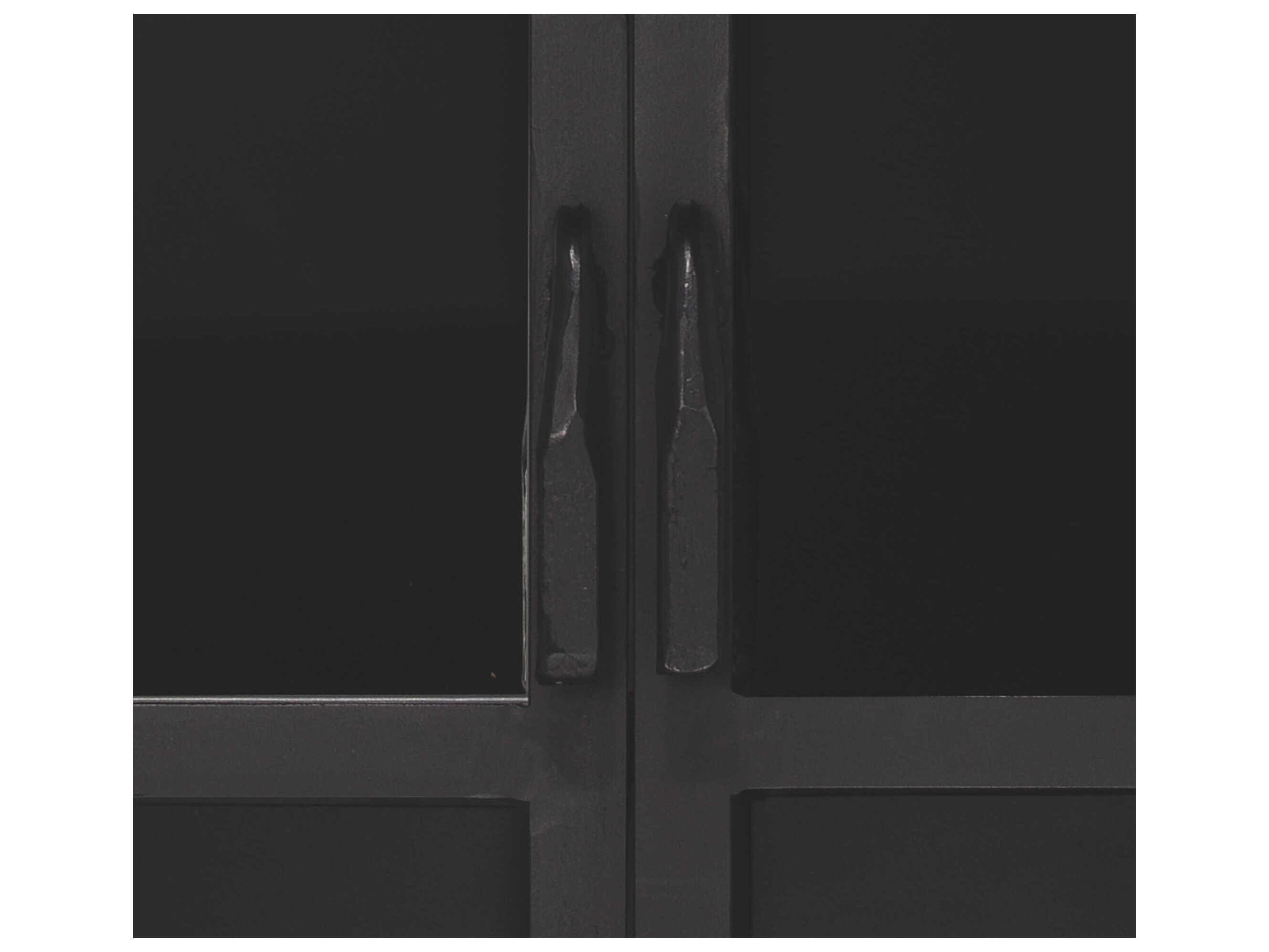 Jamie Young Black Iron & Clear Glass Curio Display Cabinet